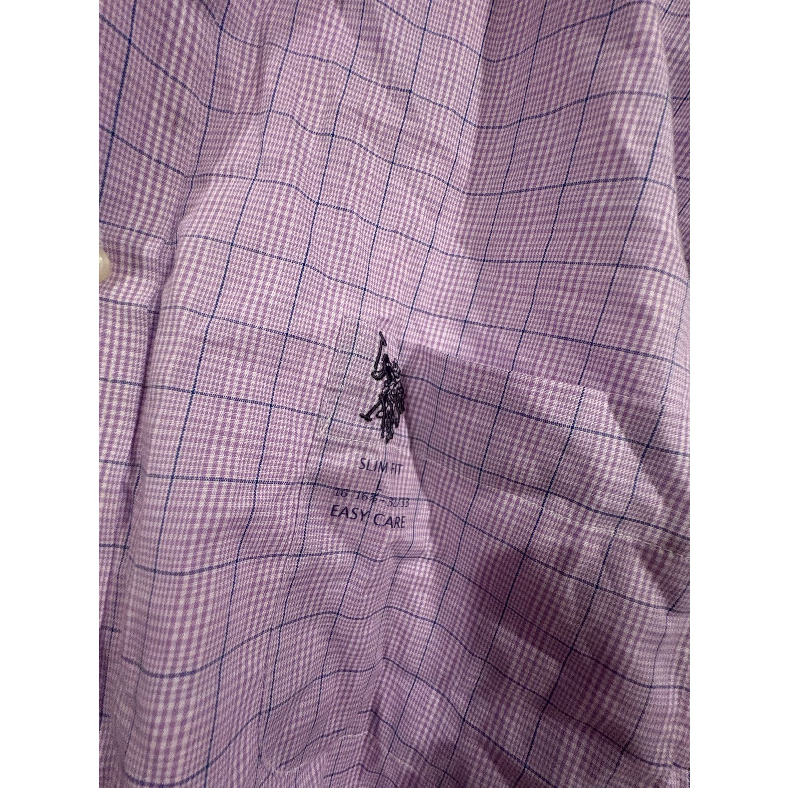 U.S. Polo Assn. U.S. Polo Assn. Men’s Slim Fit Dress Shirt Size L NWT Size US L / EU 52-54 / 3 - 6 Thumbnail