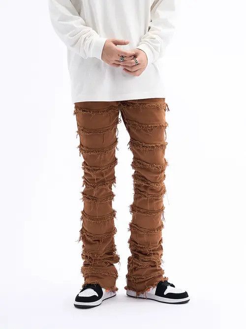 VIBE damaged flared punk ripped jeans Size US 32 / EU 48 - 1 Thumbnail