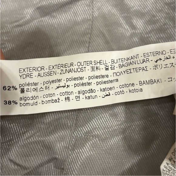 Zara Zara Gray Herringbone Long Coat Size S / US 4 / IT 40 - 3 Thumbnail