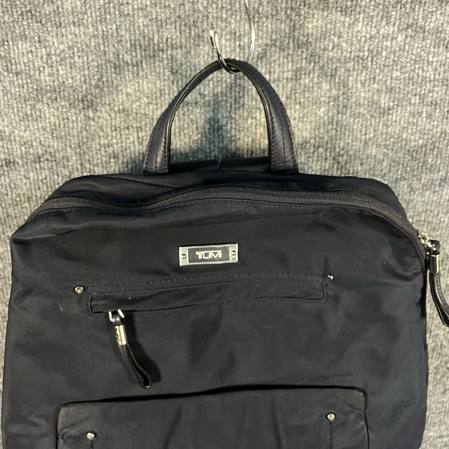 Tumi Tumi Voyageur Backpack Navy Blue Nylon Women T-pass Voyageur Solid Exterior Material Nylon Backpack Navy Blue Womens travel bags? Size ONE SIZE - 3 Thumbnail