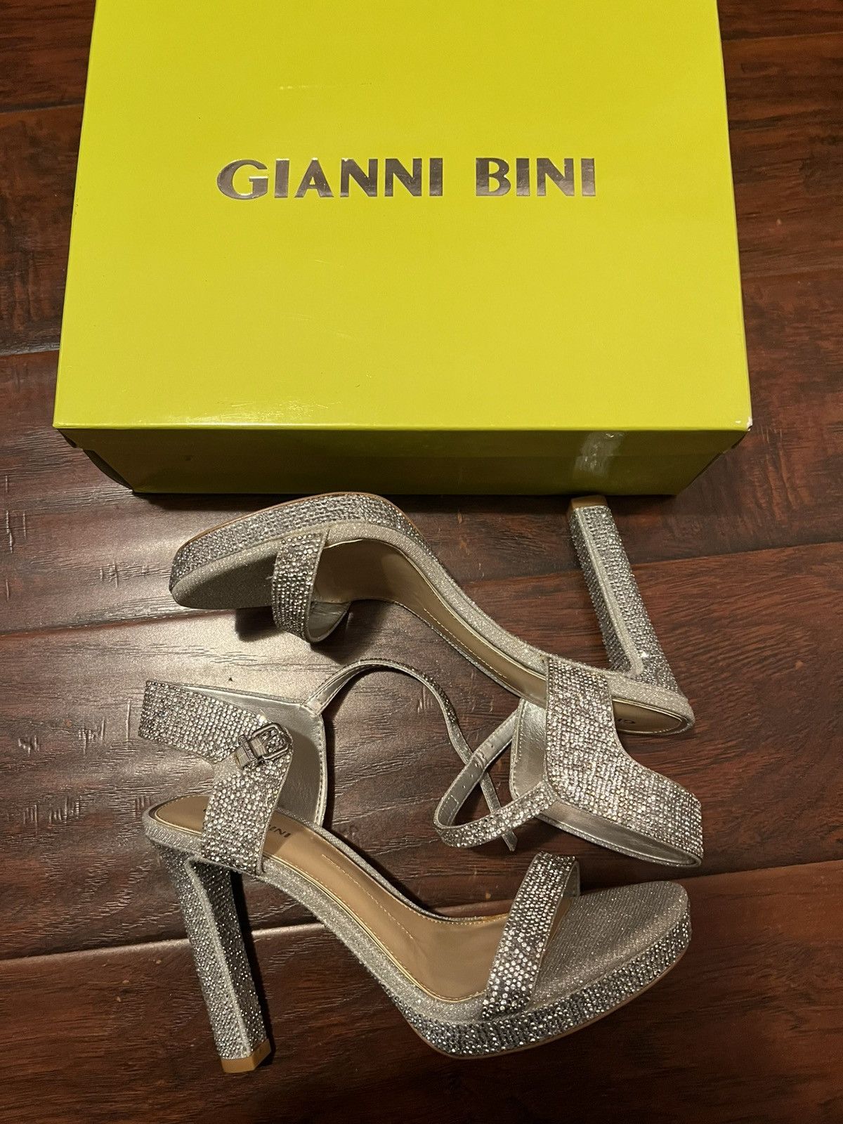 Other Gianni Bini Silver Rhinestone Heels – Women’s Size 10 Size US 10 / IT 40 - 3 Thumbnail