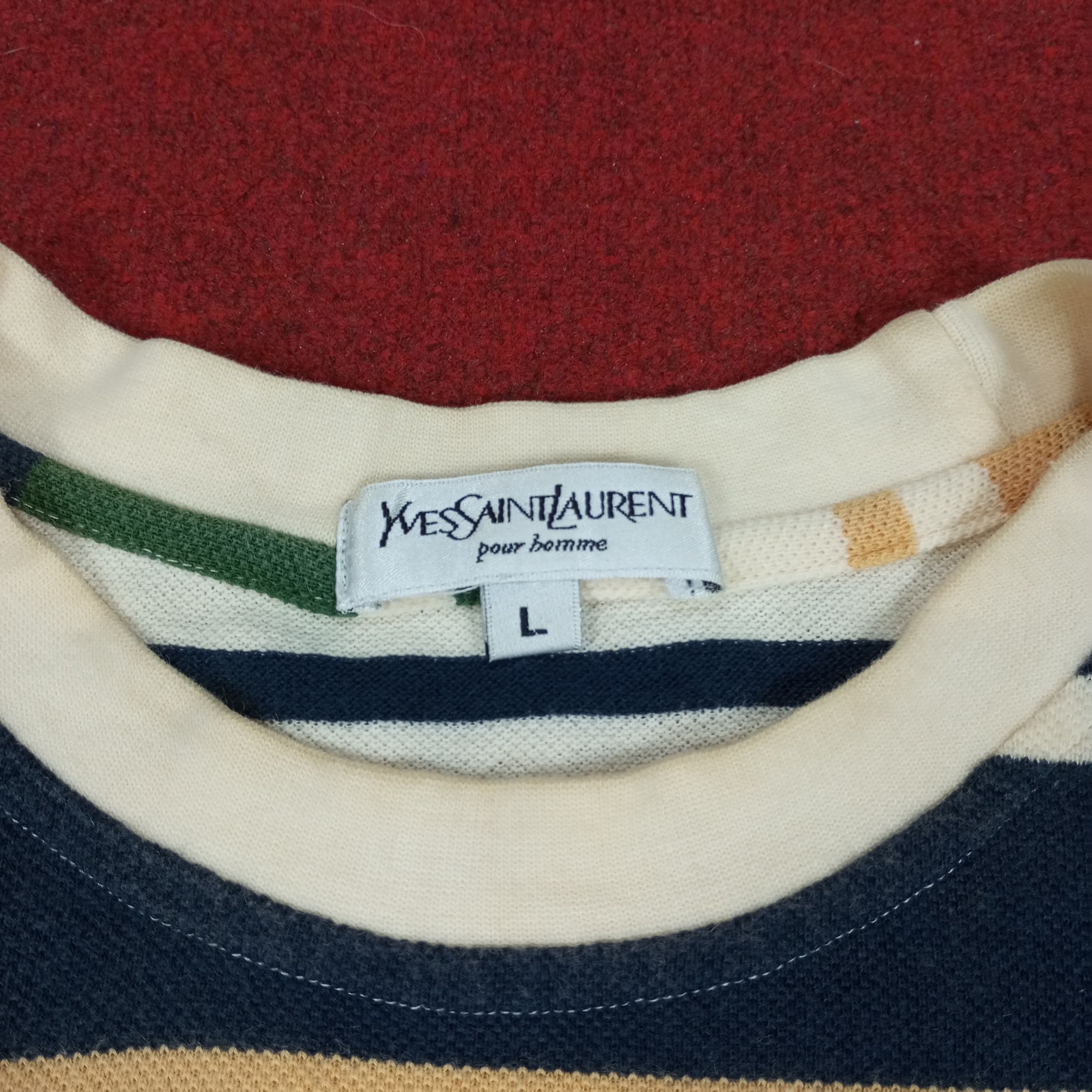 Vintage Yves Saint Laurent Luxury Brand Fashion Design Style Tshirt Size US L / EU 52-54 / 3 - 4 Thumbnail