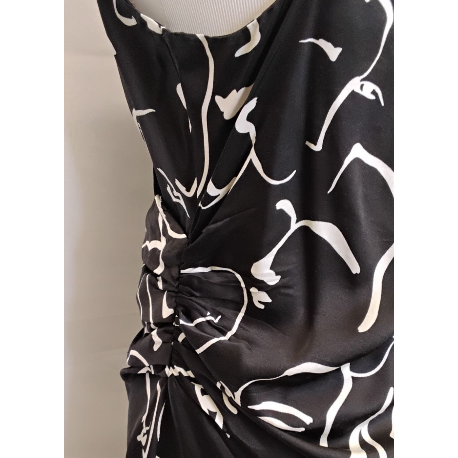Other En Saison Slip Dress Women's S Black/White Abstract Face NWT Size S / US 4 / IT 40 - 6 Thumbnail
