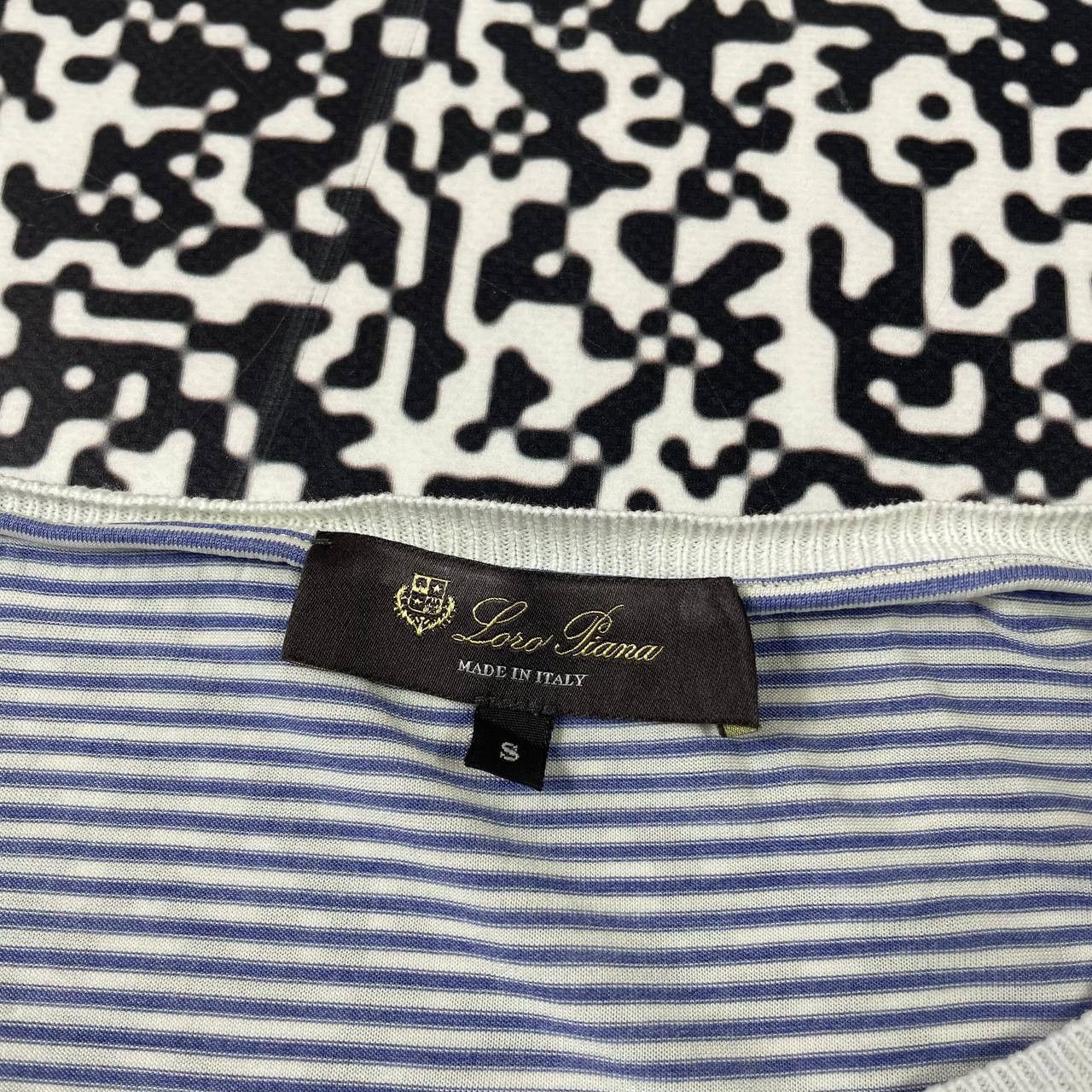 Loro Piana Luxury Stripped Retro Style T-shirt