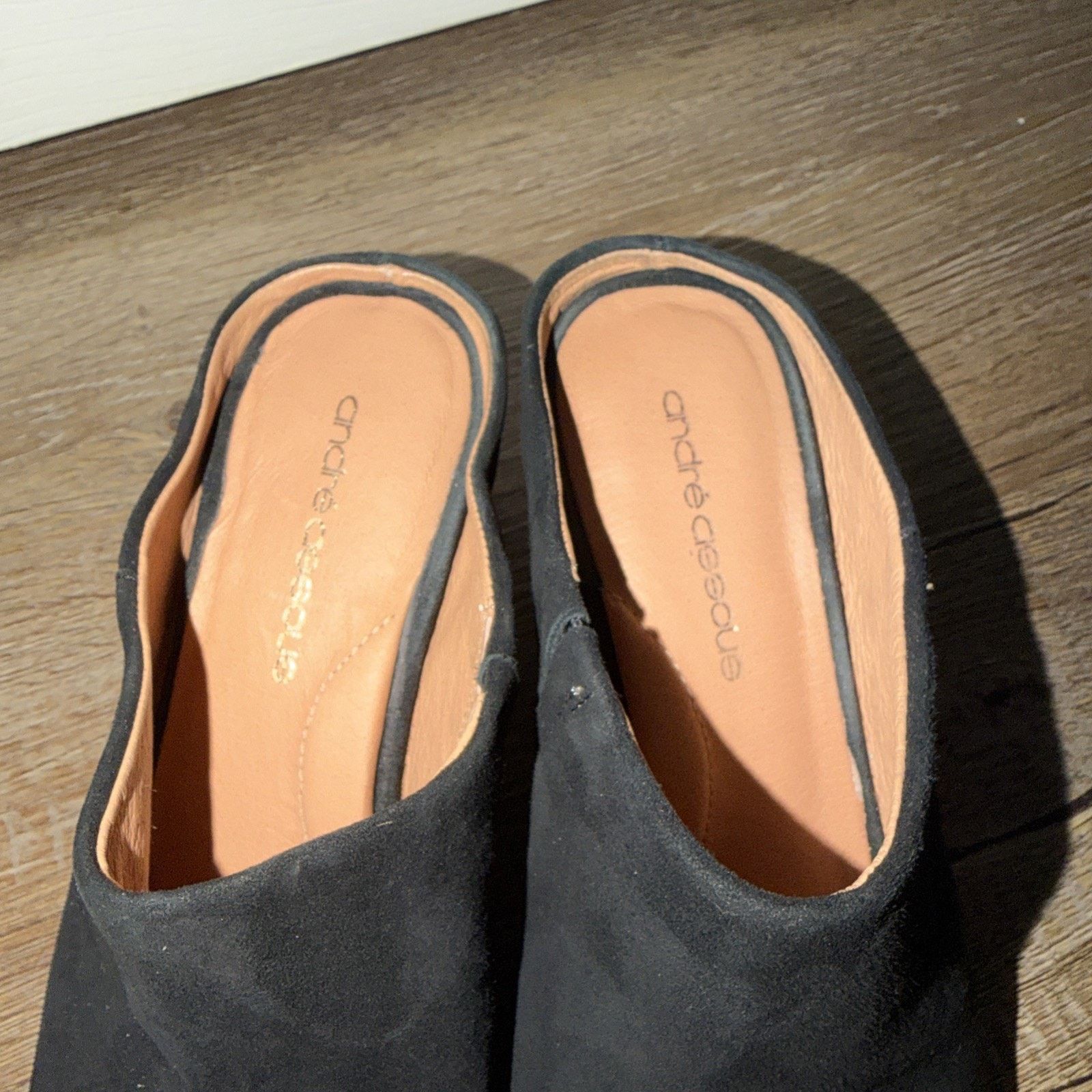 The Unbranded Brand Andre Assous Women's Black Slip On Heel Shoes Size 8 Size US 8 / IT 38 - 2 Thumbnail