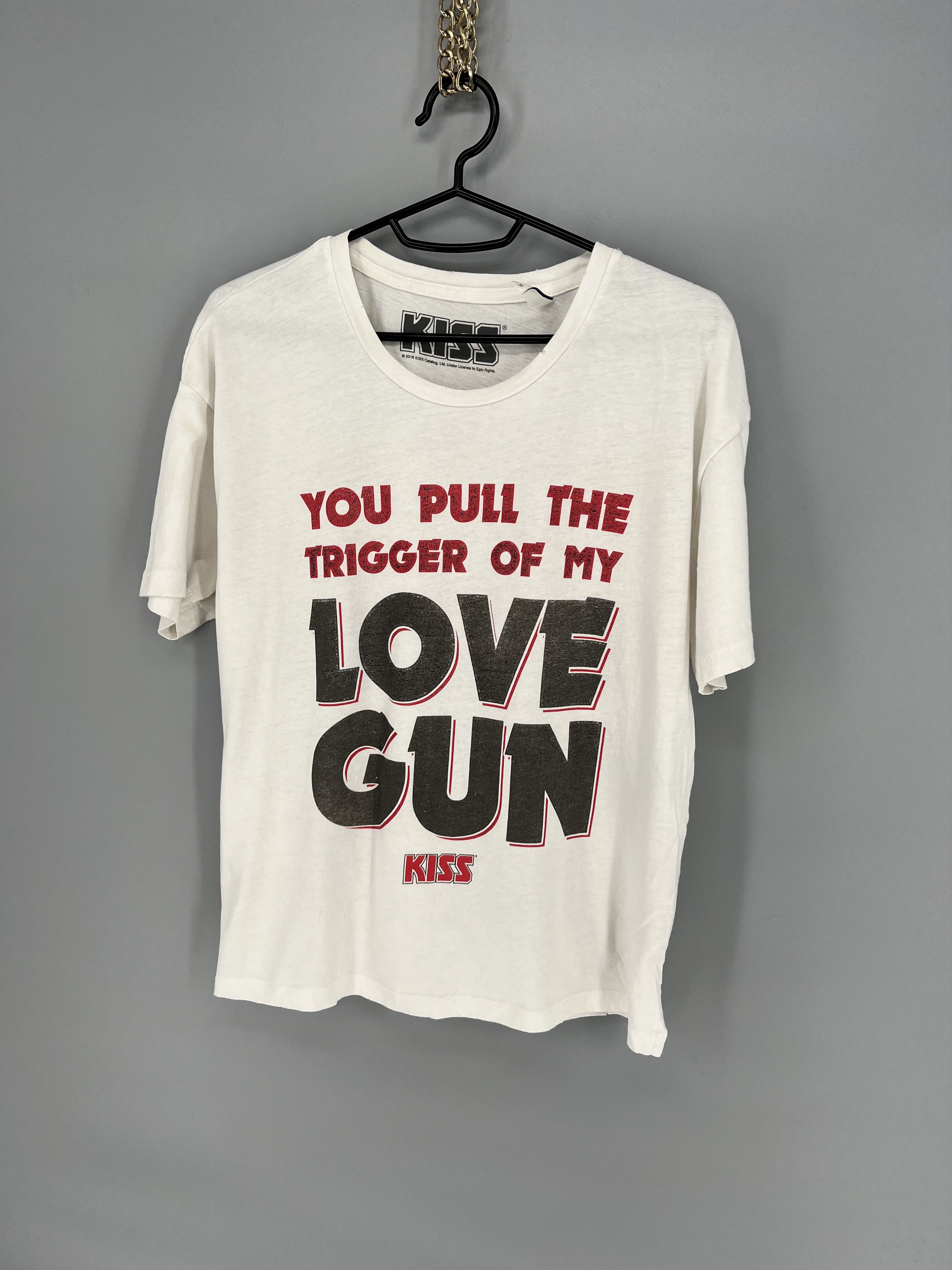 Band Tees Vintage Y2K KISS "You Pull The Trigger Of My Love Gun " Size M / US 6-8 / IT 42-44 - 3 Thumbnail