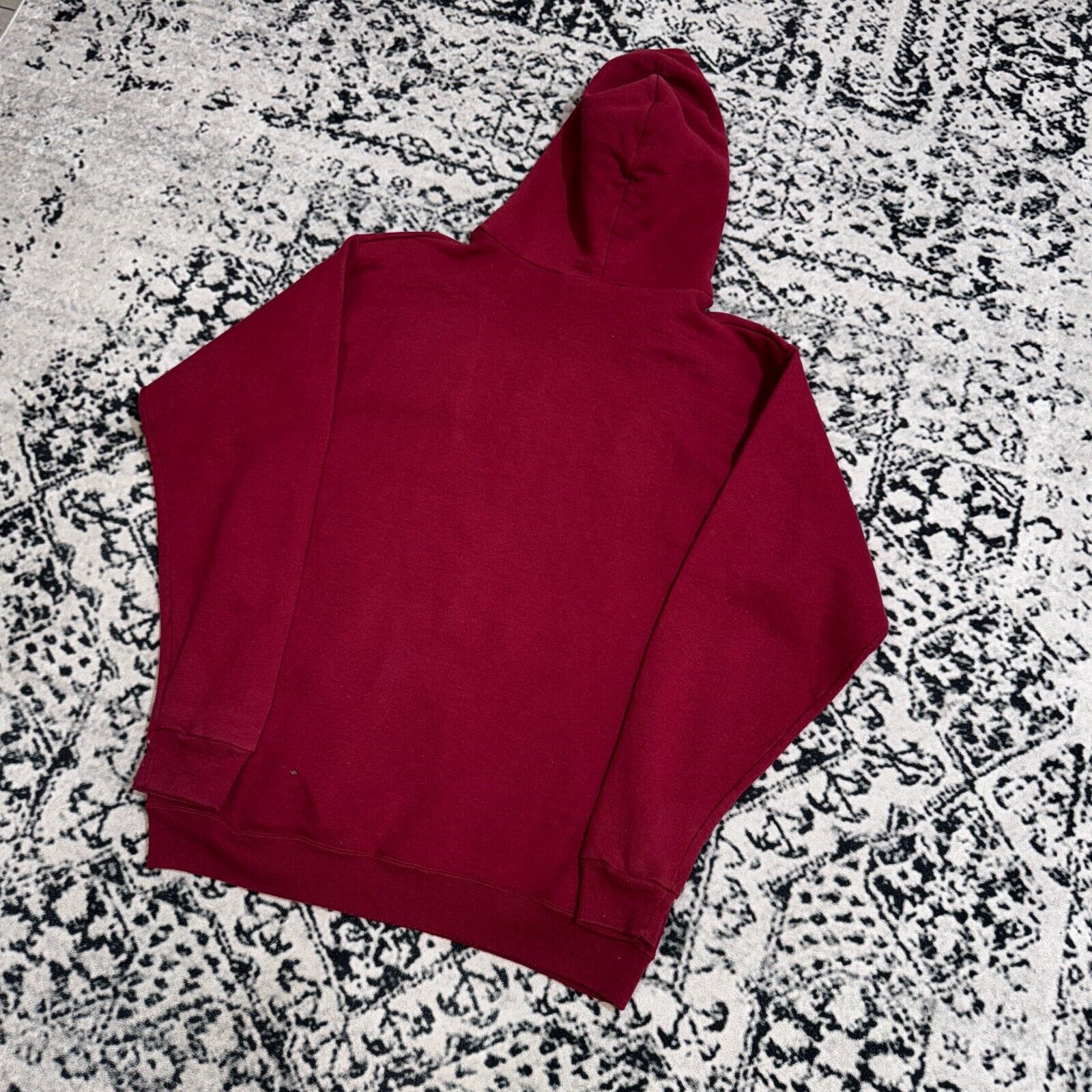 Champion × Vintage Champion Burgundy Cotton Hodie Size M Coe College University Size US M / EU 48-50 / 2 - 11 Thumbnail