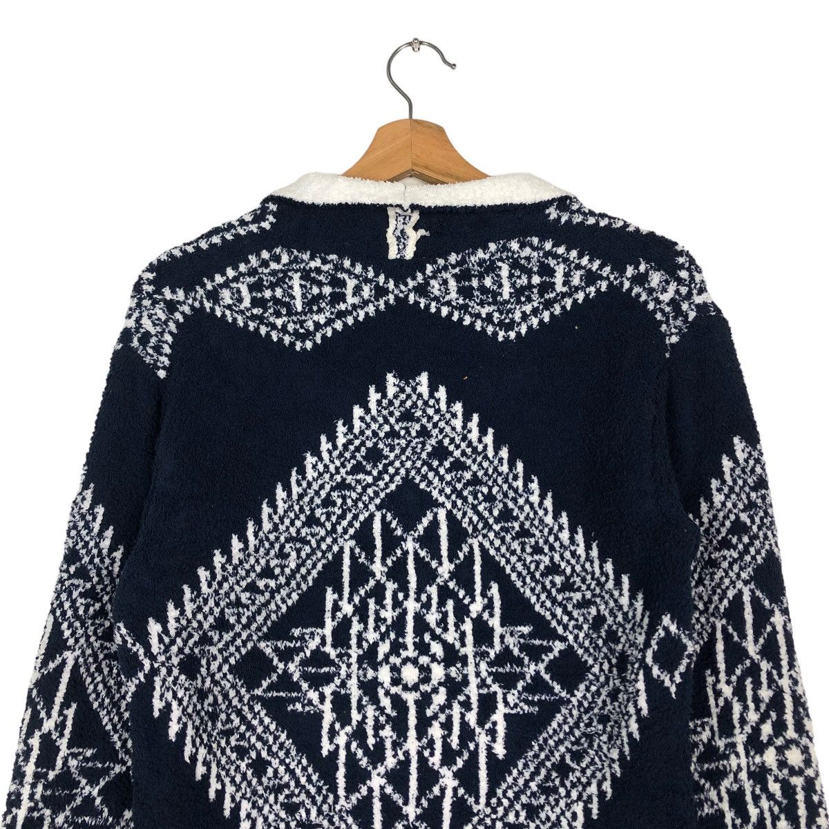 Japanese Brand 🔥Black by Vanquish Cardigan Navajo Aztec Native Design Size US M / EU 48-50 / 2 - 9 Thumbnail