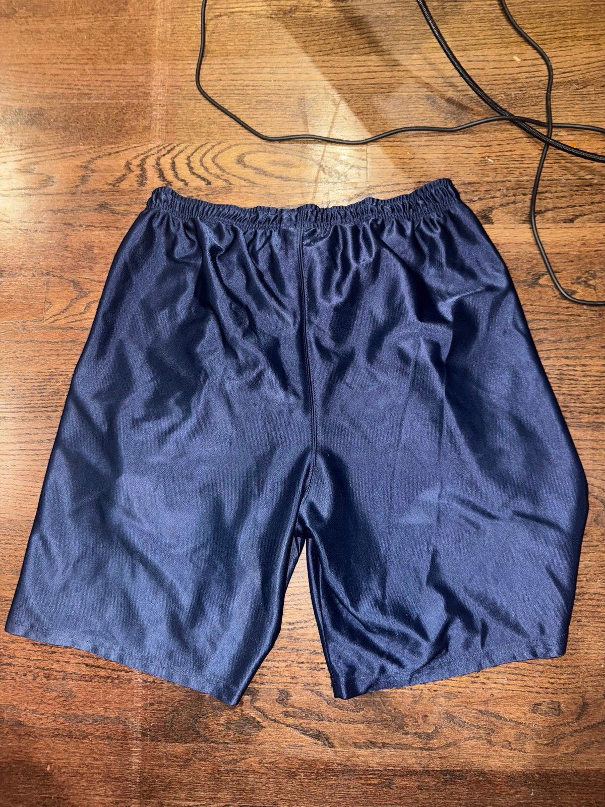 Spalding VTG 90s Spalding Athletic Silky Shiny Shorts Blue Sz L Size US 34 / EU 50 - 5 Thumbnail