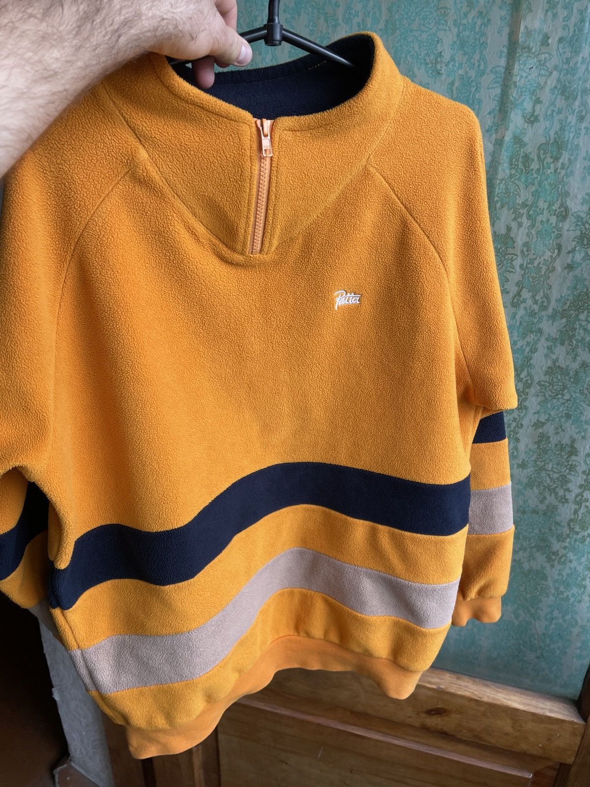 Patta Patta Micro Fleece Bahamas Sweater in Black & Yellow Size US M / EU 48-50 / 2 - 15 Thumbnail