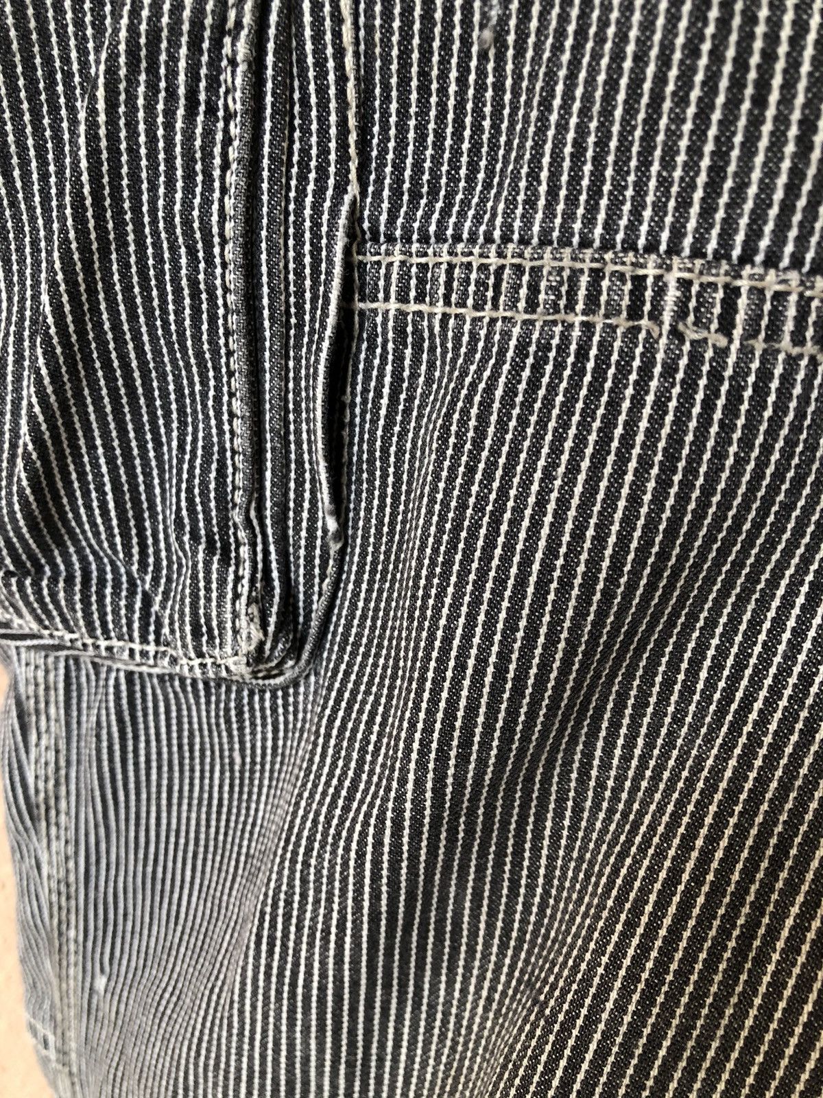 Japanese Brand × Vintage Vintage DOGMAN Small Stripe Cargo Pant Size US 35 - 11 Thumbnail