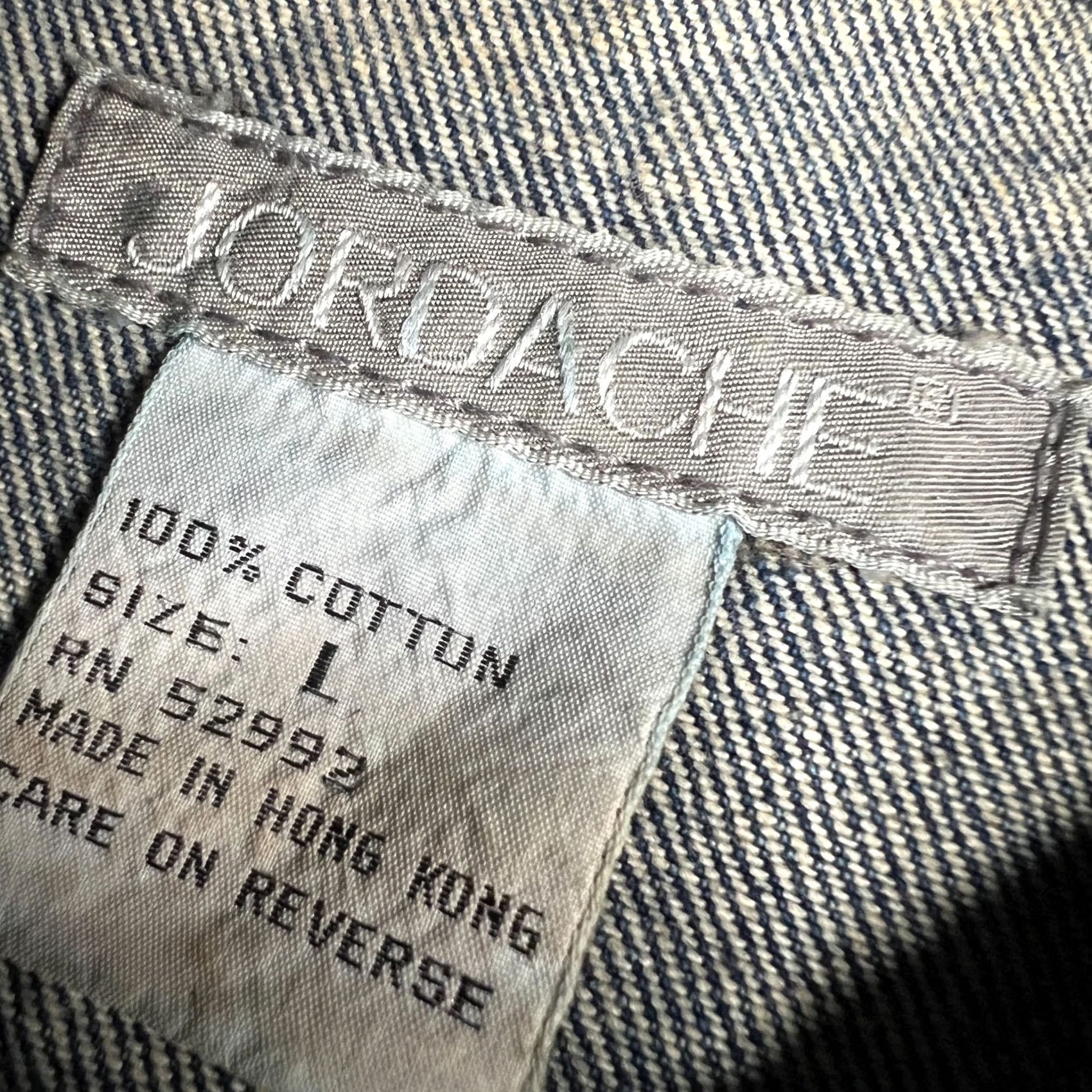Jordache Vintage Jordache Denim Chore Jacket Mens L Blue 80s 90s Workwear Button Front Pocketed Classic Vintage Style Regular Fit Size US L / EU 52-54 / 3 - 6 Thumbnail