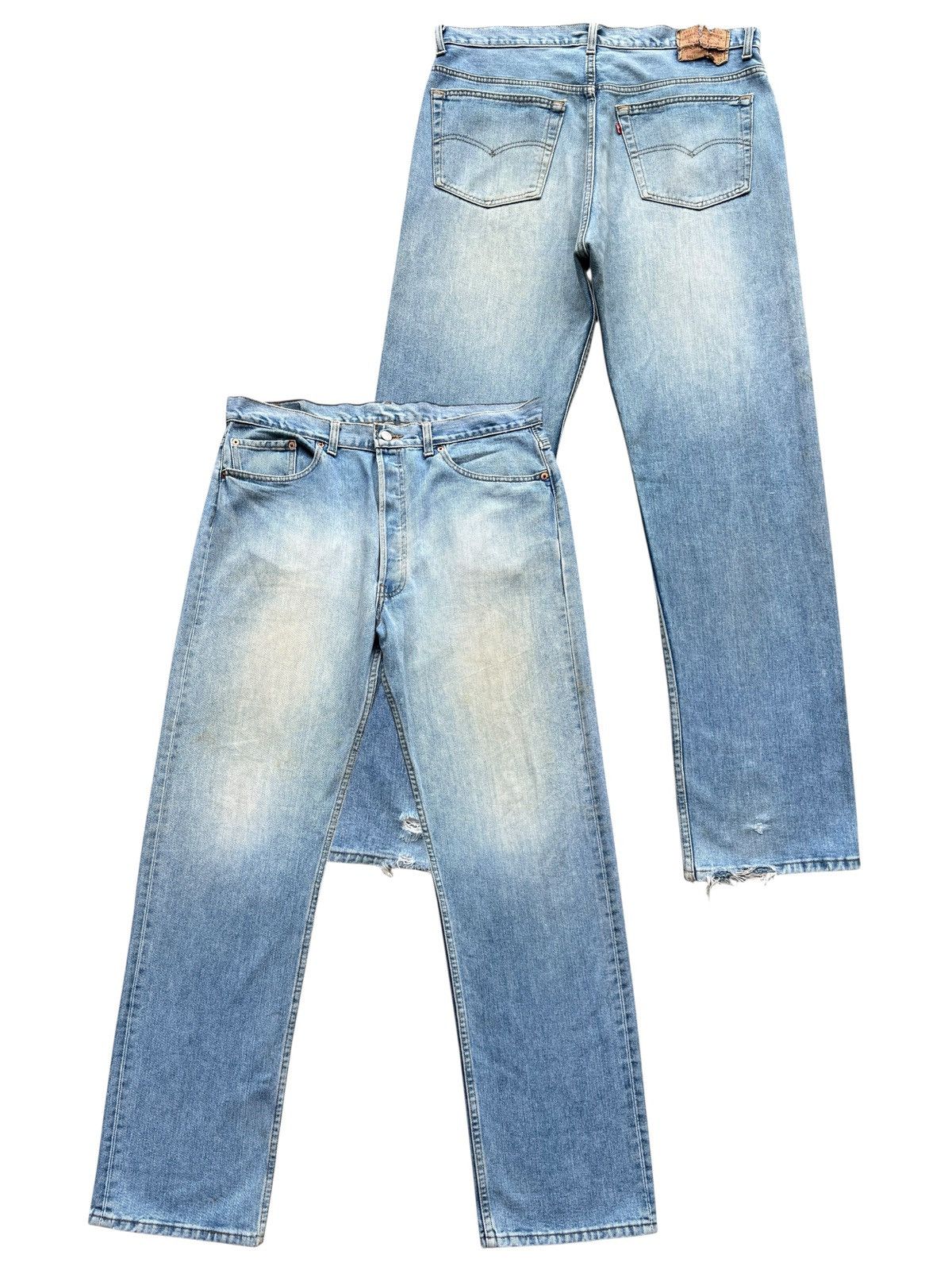 Levi's Vintage 90s Levis 501 USA Stonewash Denim Jeans 36x32 Size US 36 / EU 52 - 1 Thumbnail