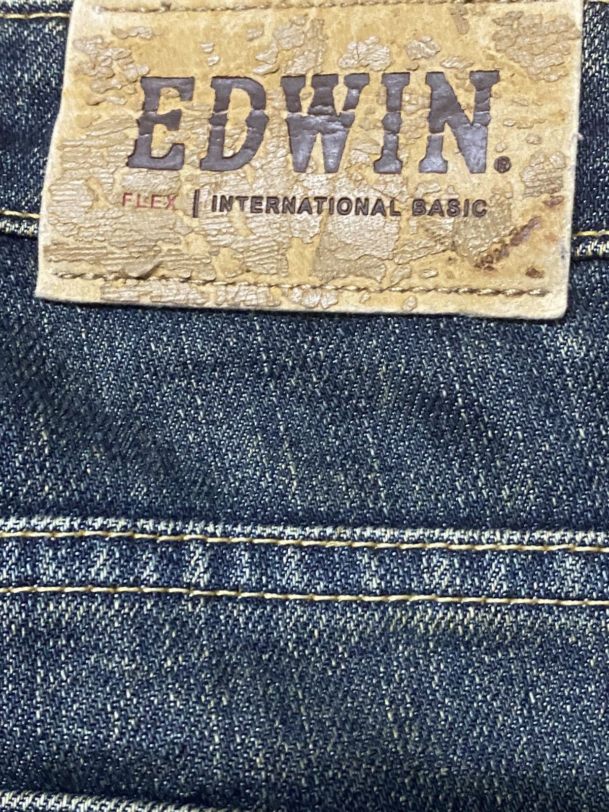 Edwin Vintage Japanese Brand Mud Wash Style Loose Jeans Size US 31 - 13 Thumbnail
