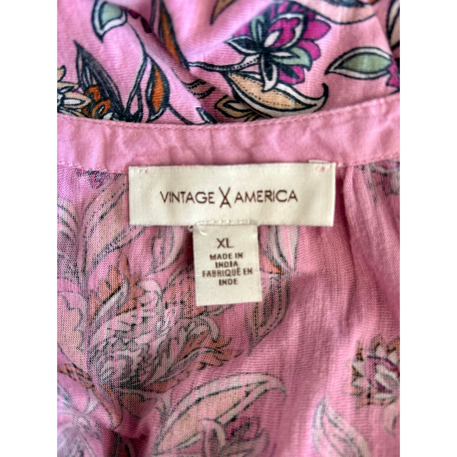 Other Vintage America | Floral Peasant Tassel Long Sleeve Top | XL Size XL / US 12-14 / IT 48-50 - 4 Thumbnail