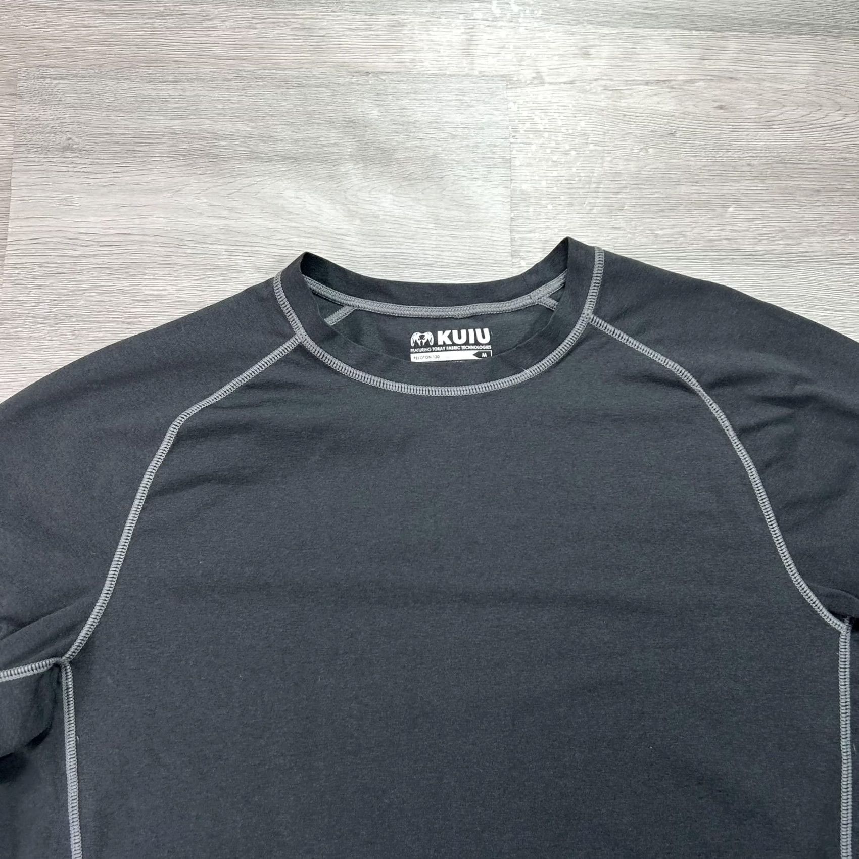 Layer 8 KUIU Peloton 130 Shirt Mens M Gray Raglan Long Sleeve Base Layer Top Hunting Hiking Polyester Crew Neck Tee Tee Size US M / EU 48-50 / 2 - 5 Thumbnail