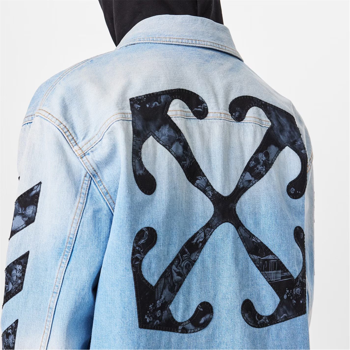 Off-White o1g2r1mq0326 Long Sleeve Denim Shirt in Blue Size US S / EU 44-46 / 1 - 5 Thumbnail