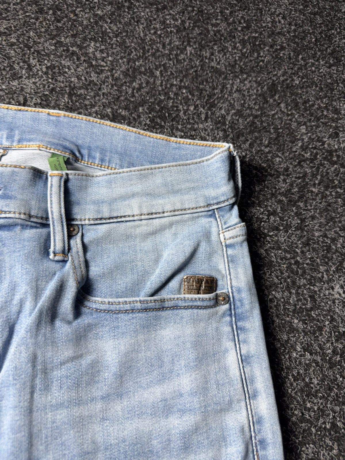 G-Star Y2K 00s G-Star RAW Revend Skinny Light Blue Denim Jeans Size US 32 / EU 48 - 9 Thumbnail