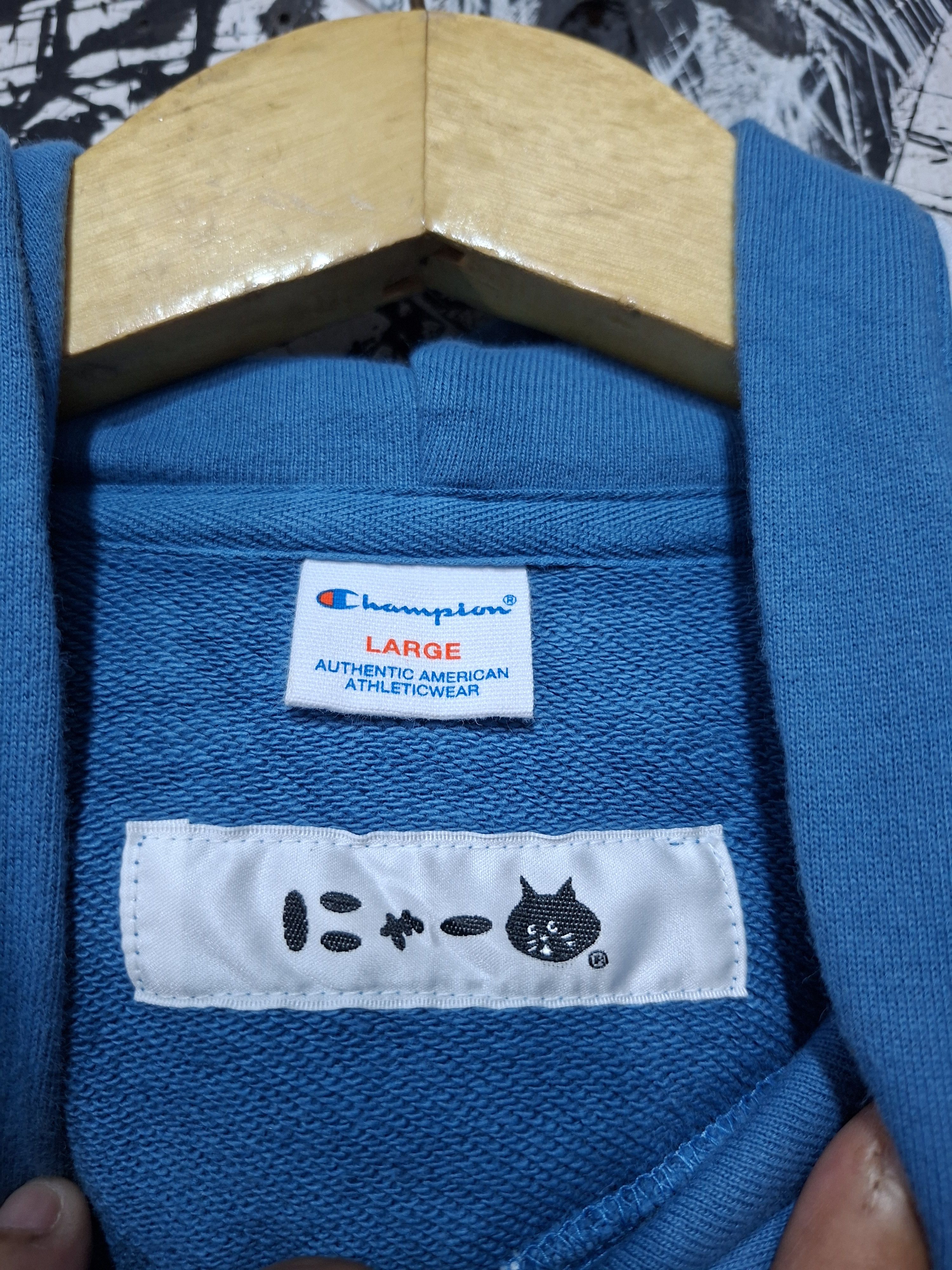 Champion × Ne-Net NE-NET ISSEY MIYAKE X CHAMPION N.Y.A CAT LOGO HOODIE Size US L / EU 52-54 / 3 - 7 Thumbnail