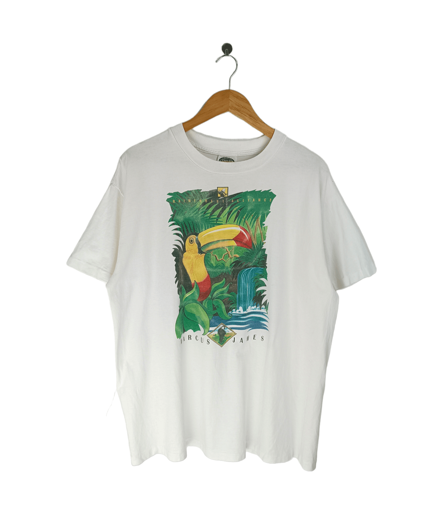 Vintage VINTAGE 90'S MARCUS JAMES RAINFOREST JUNGLE AMAZON RARE TEE Size US XL / EU 56 / 4 - 1 Thumbnail