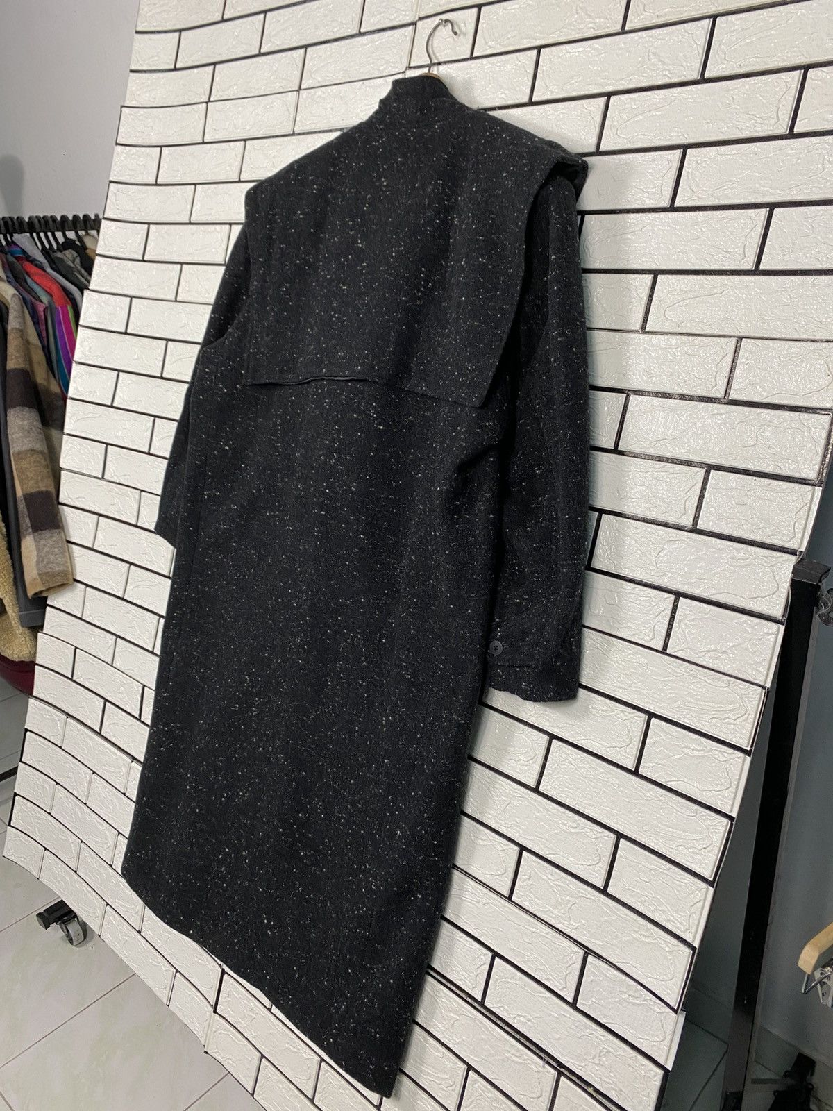 Issey Miyake 📌Vintage Overcoat Wool Long Double Breast Time Is Over Size US M / EU 48-50 / 2 - 11 Thumbnail