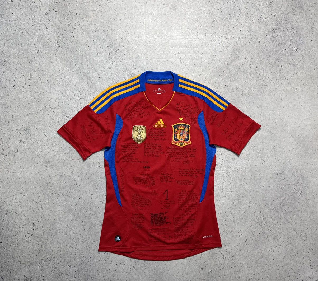 Adidas Adidas Spain Team 2010 Vintage Soccer Jersey Shirt Football Size US S / EU 44-46 / 1 - 1 Thumbnail