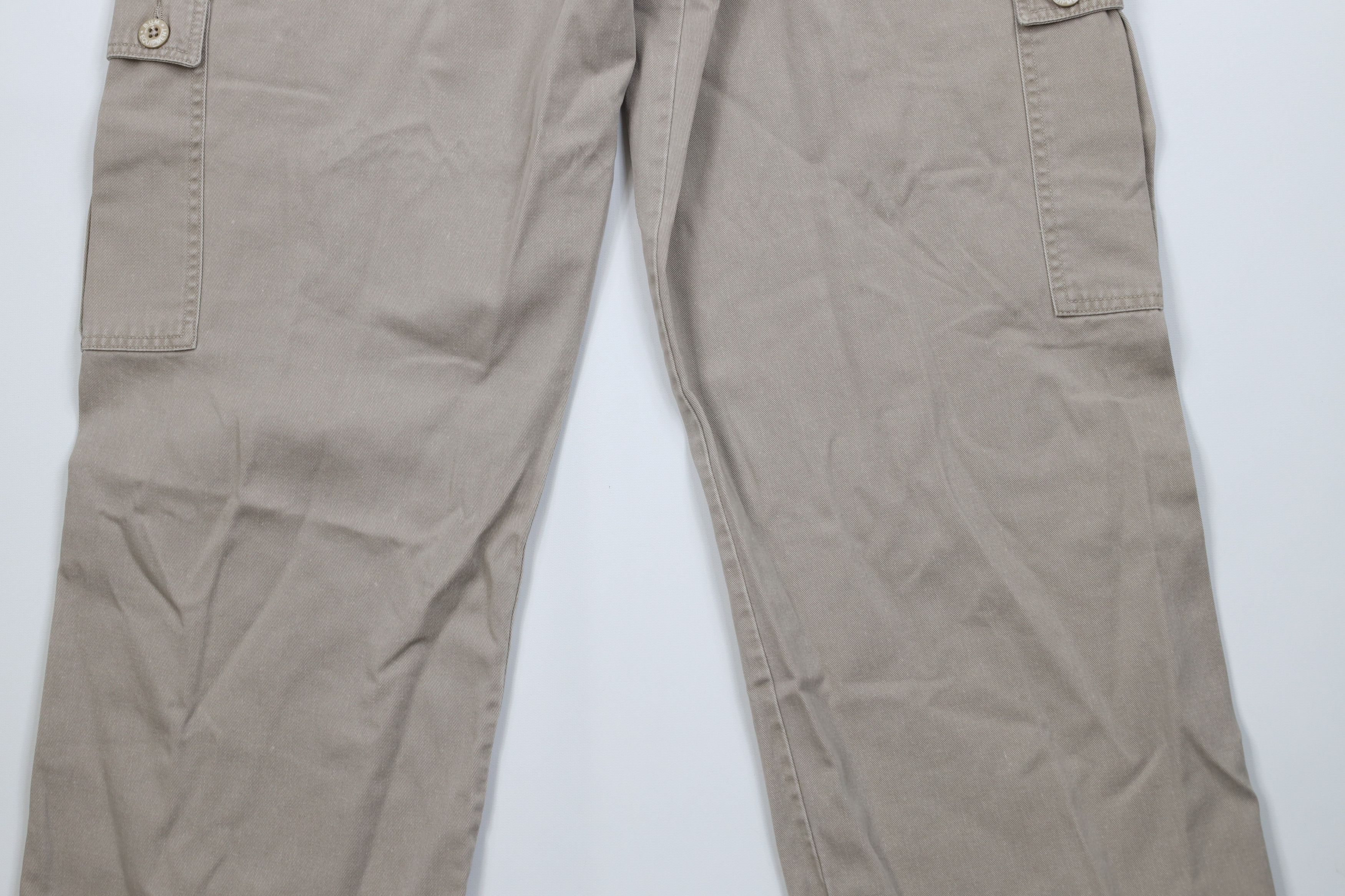 Vintage Vintage 90s Bum Equipment Baggy Wide Leg Cargo Pants Beige Size US 34 / EU 50 - 10 Thumbnail