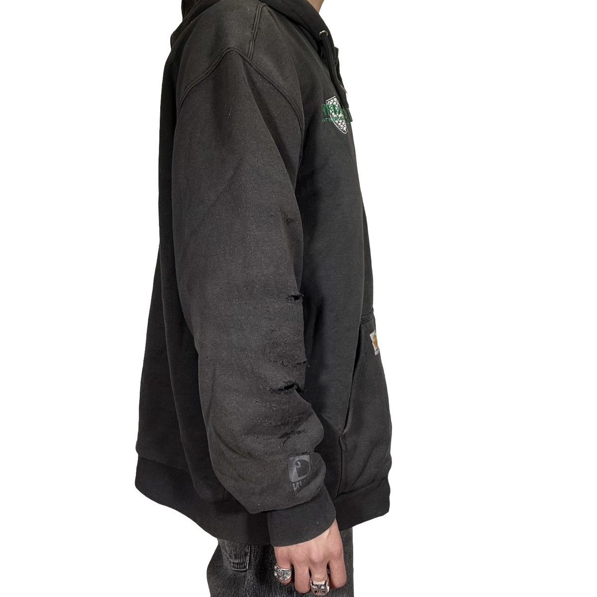 Carhartt Vintage Distressed Carhartt Hoodie Size US XL / EU 56 / 4 - 4 Thumbnail