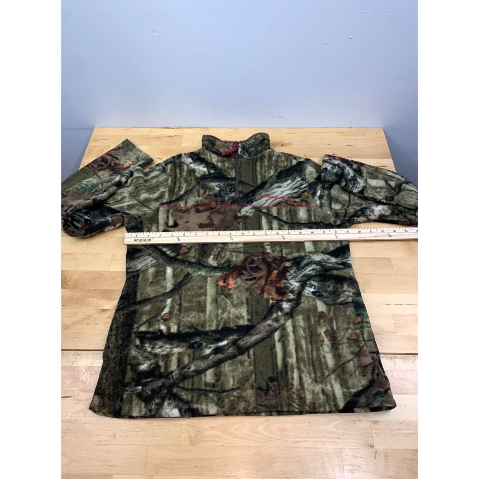 Vintage Mossy Oak Break Up Infinity 1/4 Zip Pullover Jacket Camouflage Fleece Zip Co Size S / US 4 / IT 40 - 5 Thumbnail