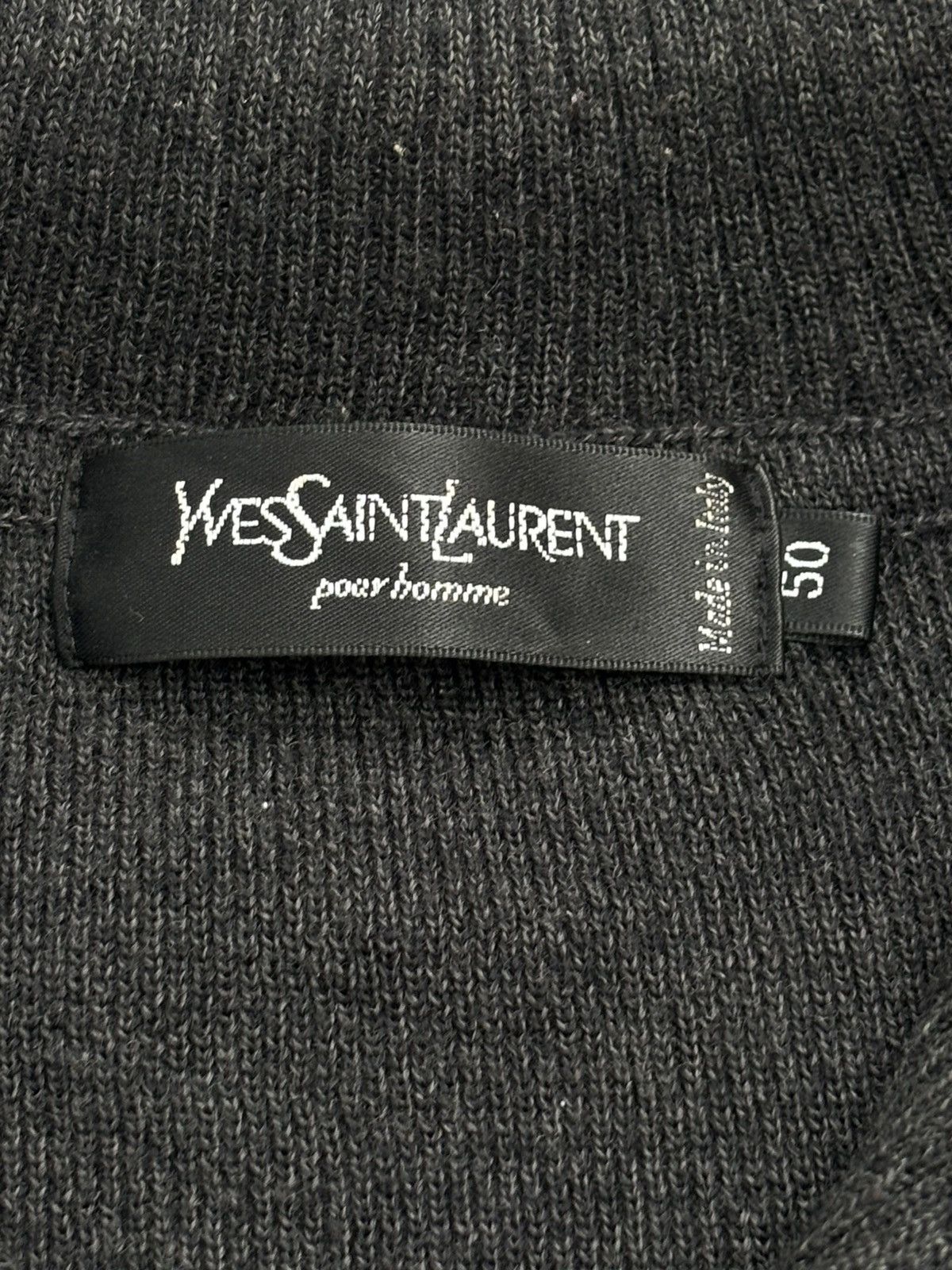 Saint Laurent Paris × Yves Saint Laurent 1980s Half Zip Wool Sweater Size US M / EU 48-50 / 2 - 5 Thumbnail