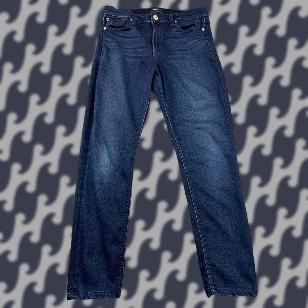 Hudson Jeans Womens 28 Barbara High Waist Super Skinny Stretch Denim Dark Wash Jeans