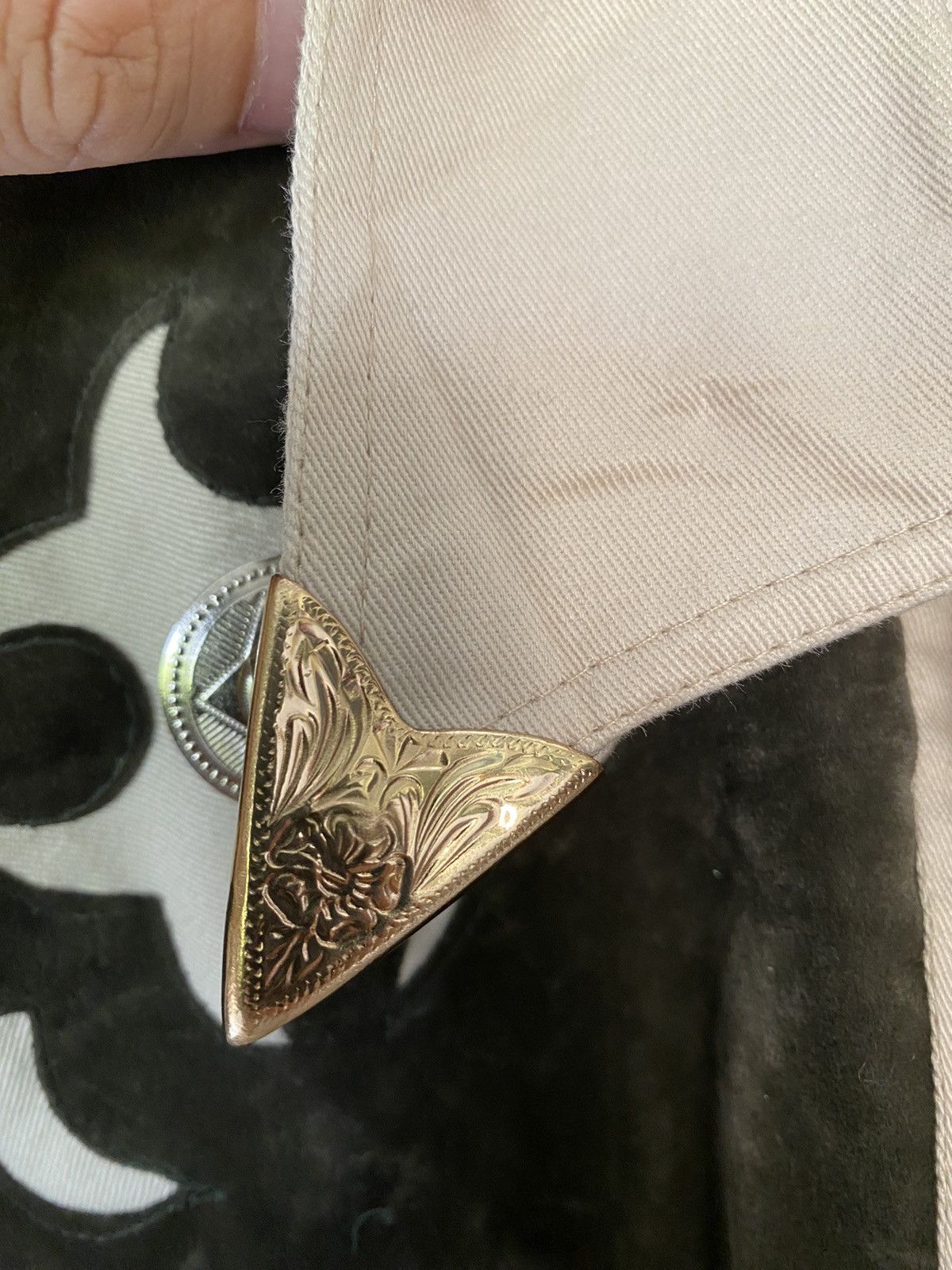 Cowboy Equipment 1990s Lobo Rider Cowboy western metal collar shirt Size US L / EU 52-54 / 3 - 9 Thumbnail