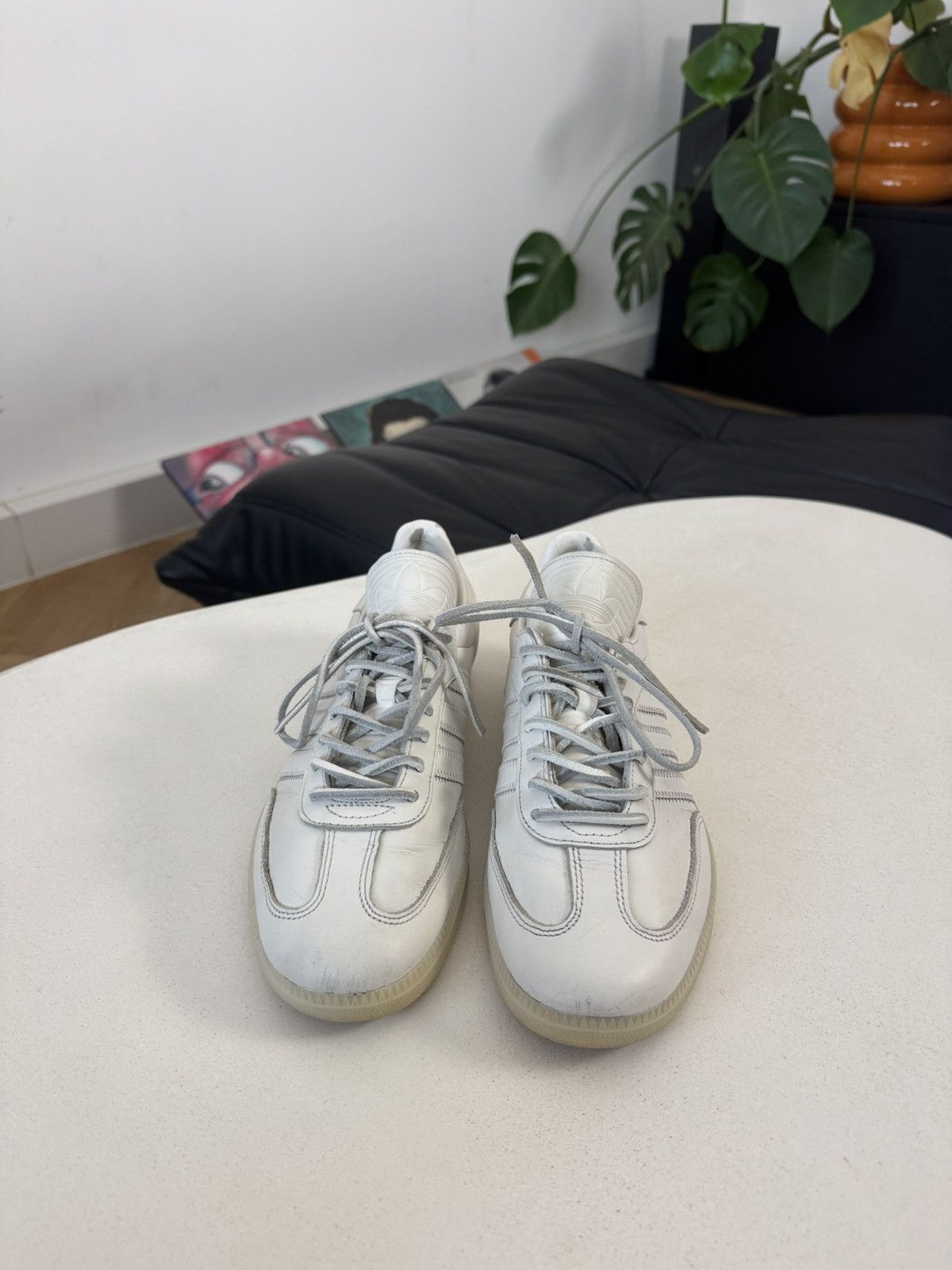 Adidas × Pharrell Adidas Samba × Pharrell Williams Humanrace White Low Leather Size US 9 / EU 42 - 4 Thumbnail