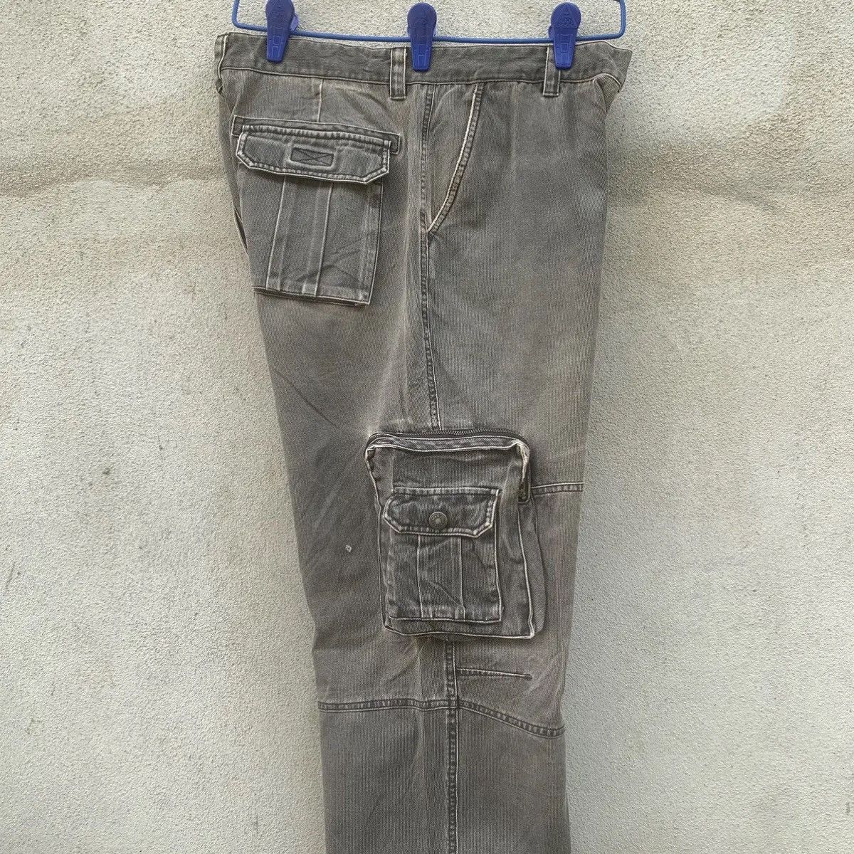 BEANPOLE BEAN POLE🔥DOUBLE KNEE CARGO VINTAGE BAGGY FADED MULTI PANTS Size US 32 / EU 48 - 17 Thumbnail