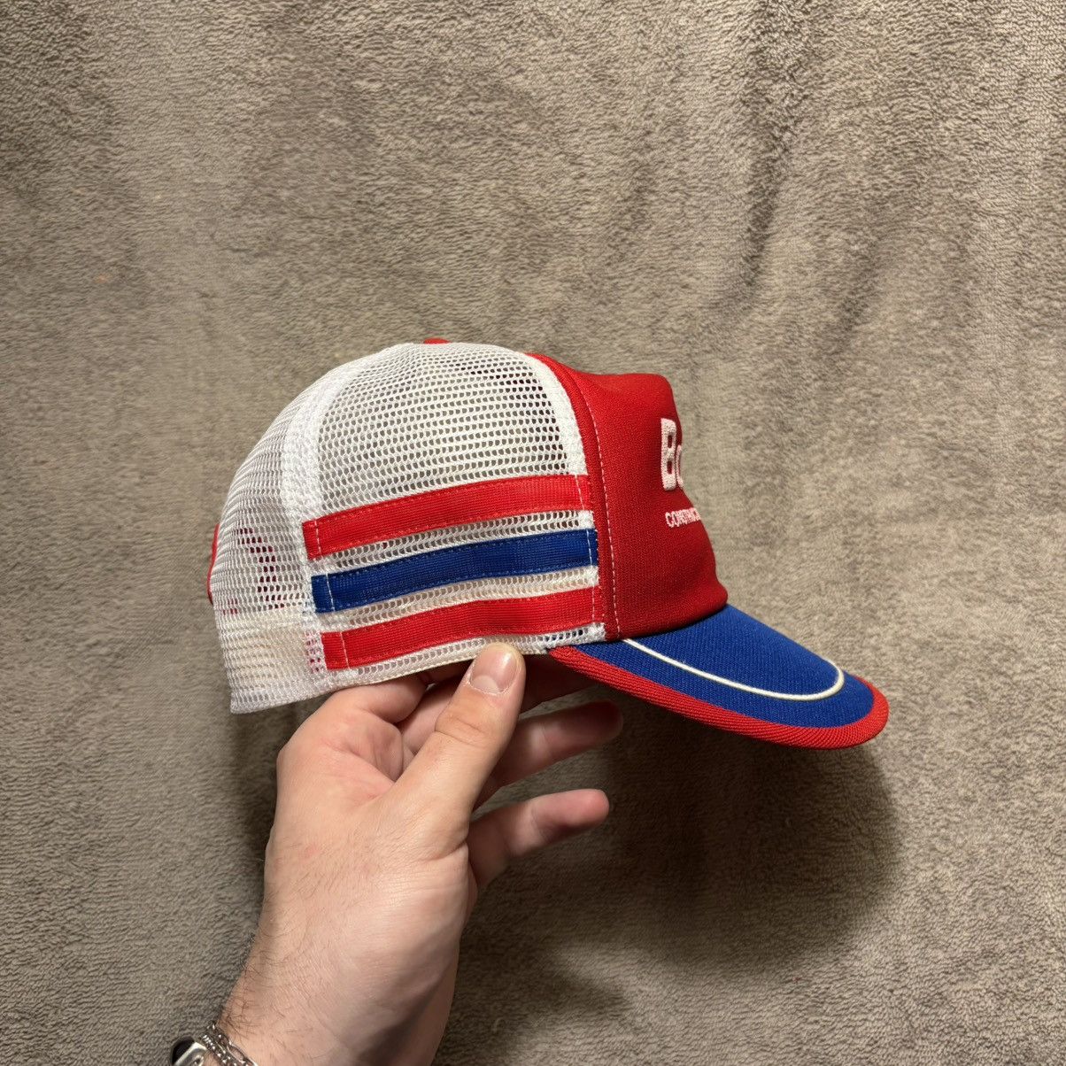 Vintage Vintage K Brand 3 Stripe Mesh Trucker SnapBack Hat 70s USA Size ONE SIZE - 7 Thumbnail
