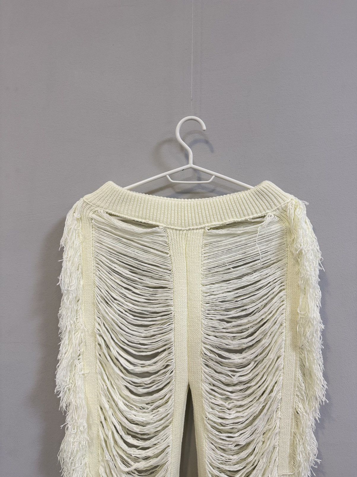 20471120 Very crazy white shredded extreme ripped pants Size 28" / US 6 / IT 42 - 3 Thumbnail