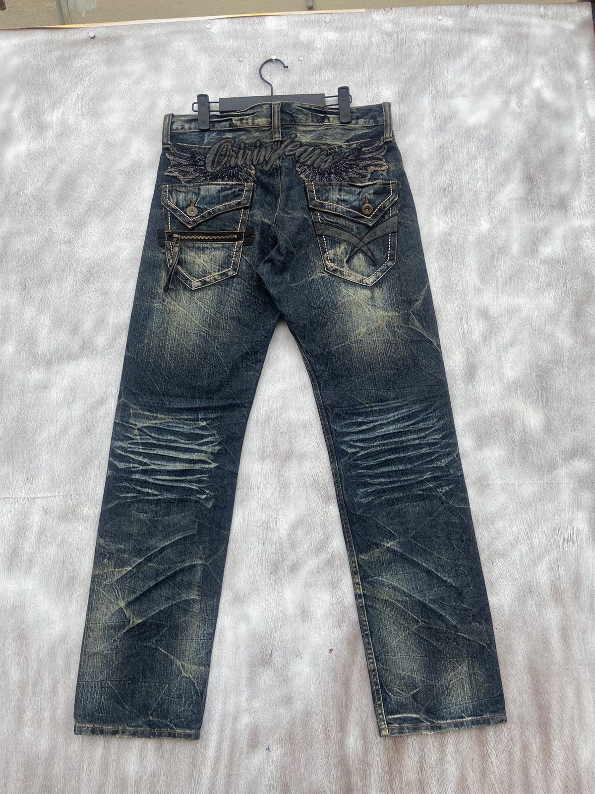 Vintage Oririn Rare jeans Size US 35 - 2 Thumbnail