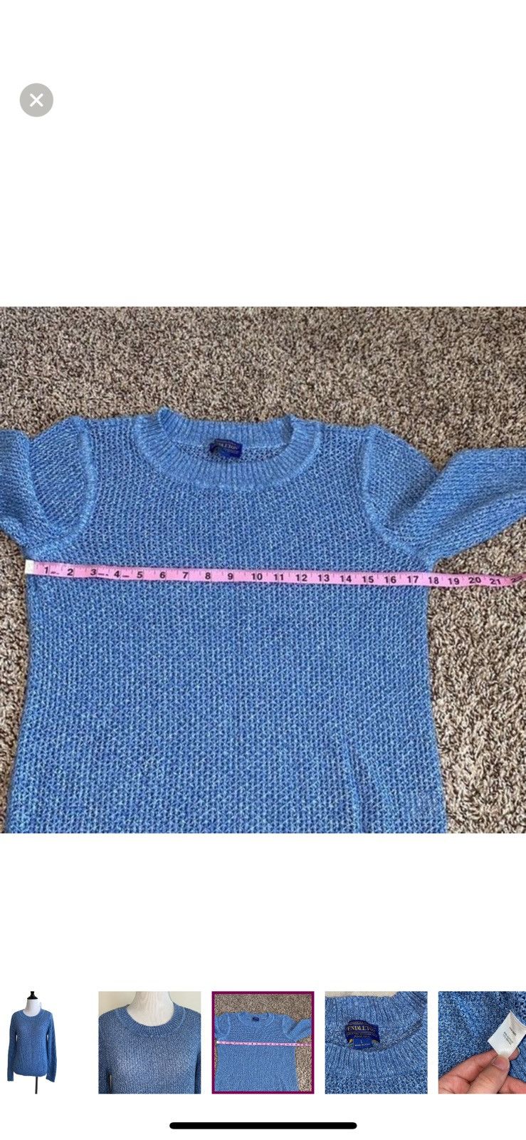 Pendleton Pendleton large blue crewneck knit sweater Size L / US 10 / IT 46 - 3 Thumbnail