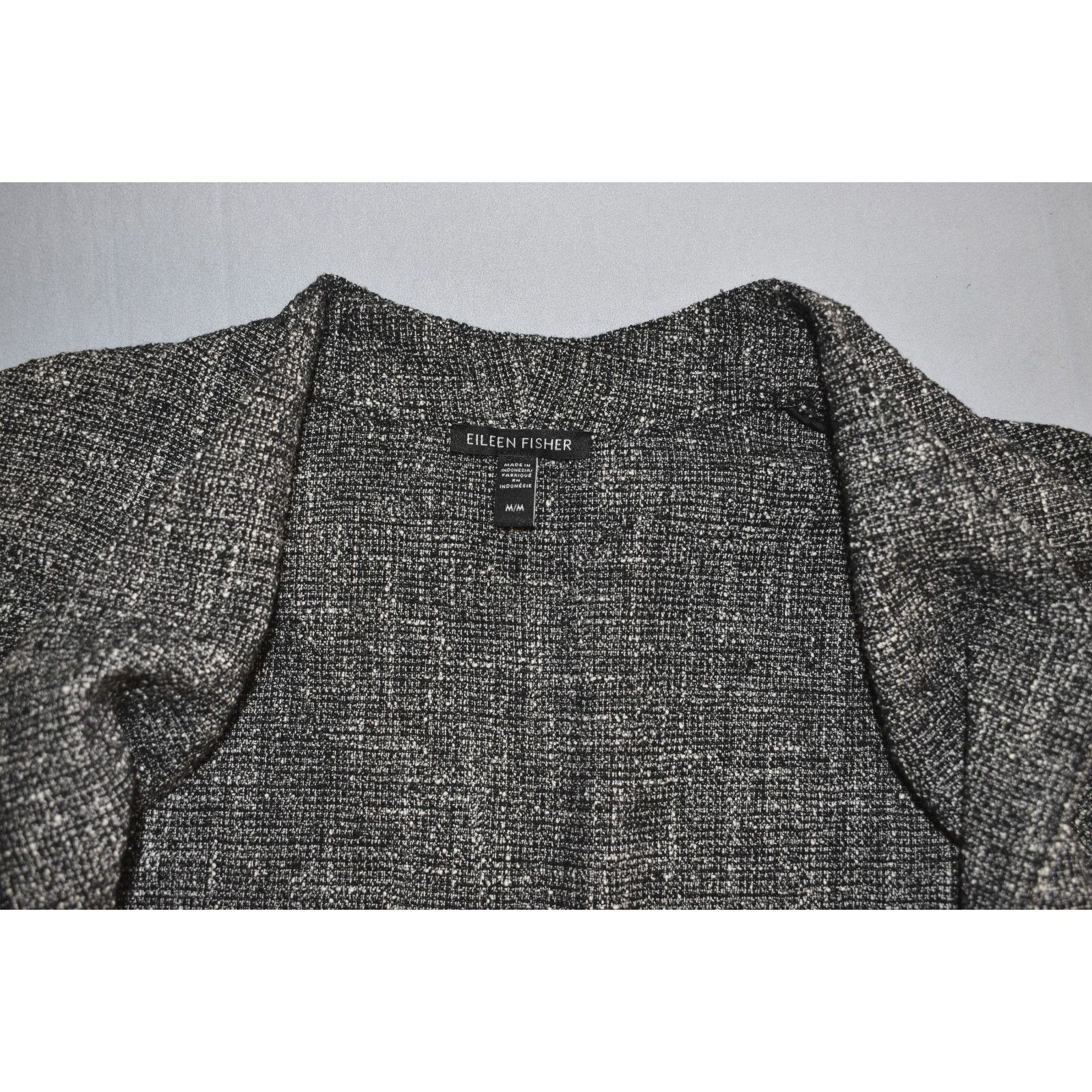 Eileen Fisher EILEEN FISHER Textured Tweed Open Front Jacket Size M Size M / US 6-8 / IT 42-44 - 5 Thumbnail