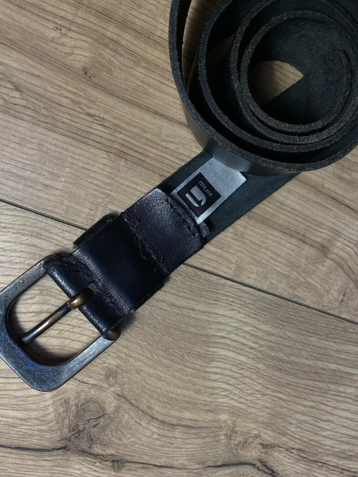 G-Star G-star Raw vintage leather Black Belt Men Y2K 110cm Size 44 - 2 Thumbnail
