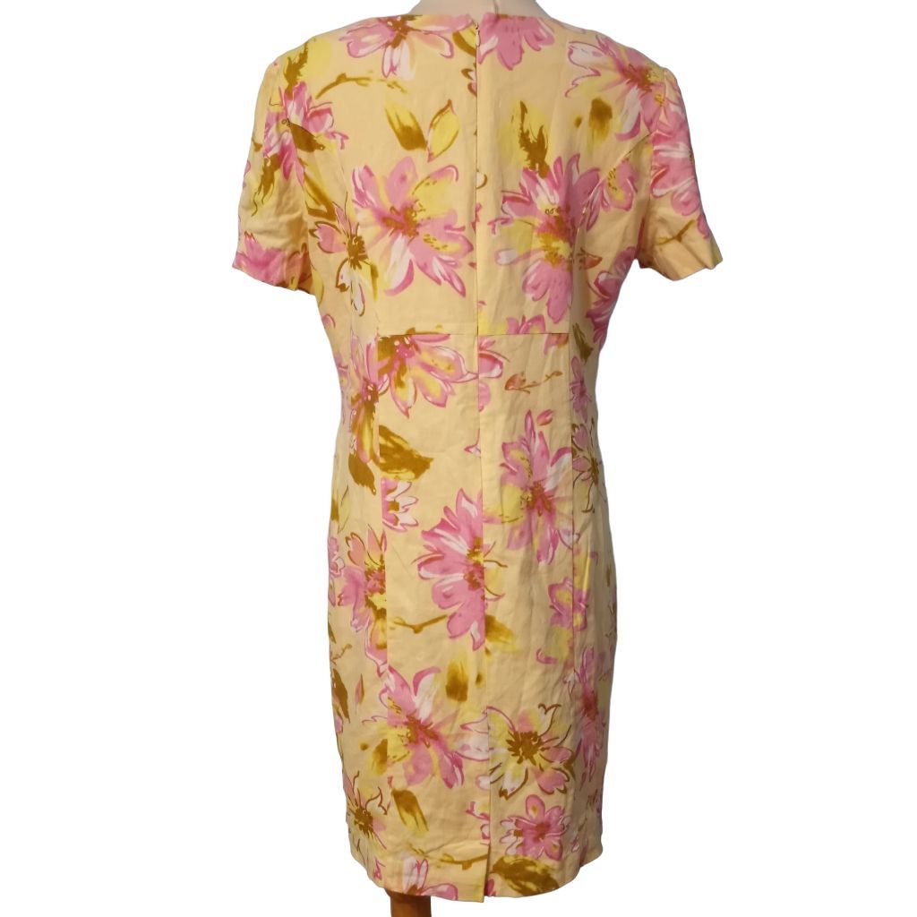 Other Chadwick's of Boston Floral Midi Dress Yellow/ Pink Size 12 Size XL / US 12-14 / IT 48-50 - 5 Thumbnail