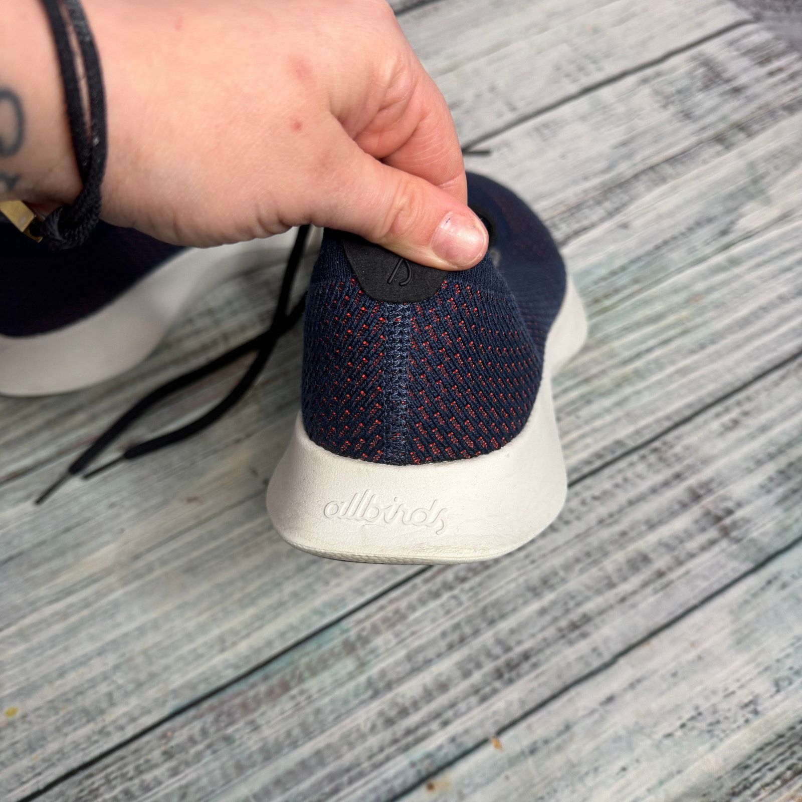 Allbirds Allbirds Tree Dasher 1 Men’s 9 Navy Knit Running Shoes Size US 9 / EU 42 - 4 Thumbnail