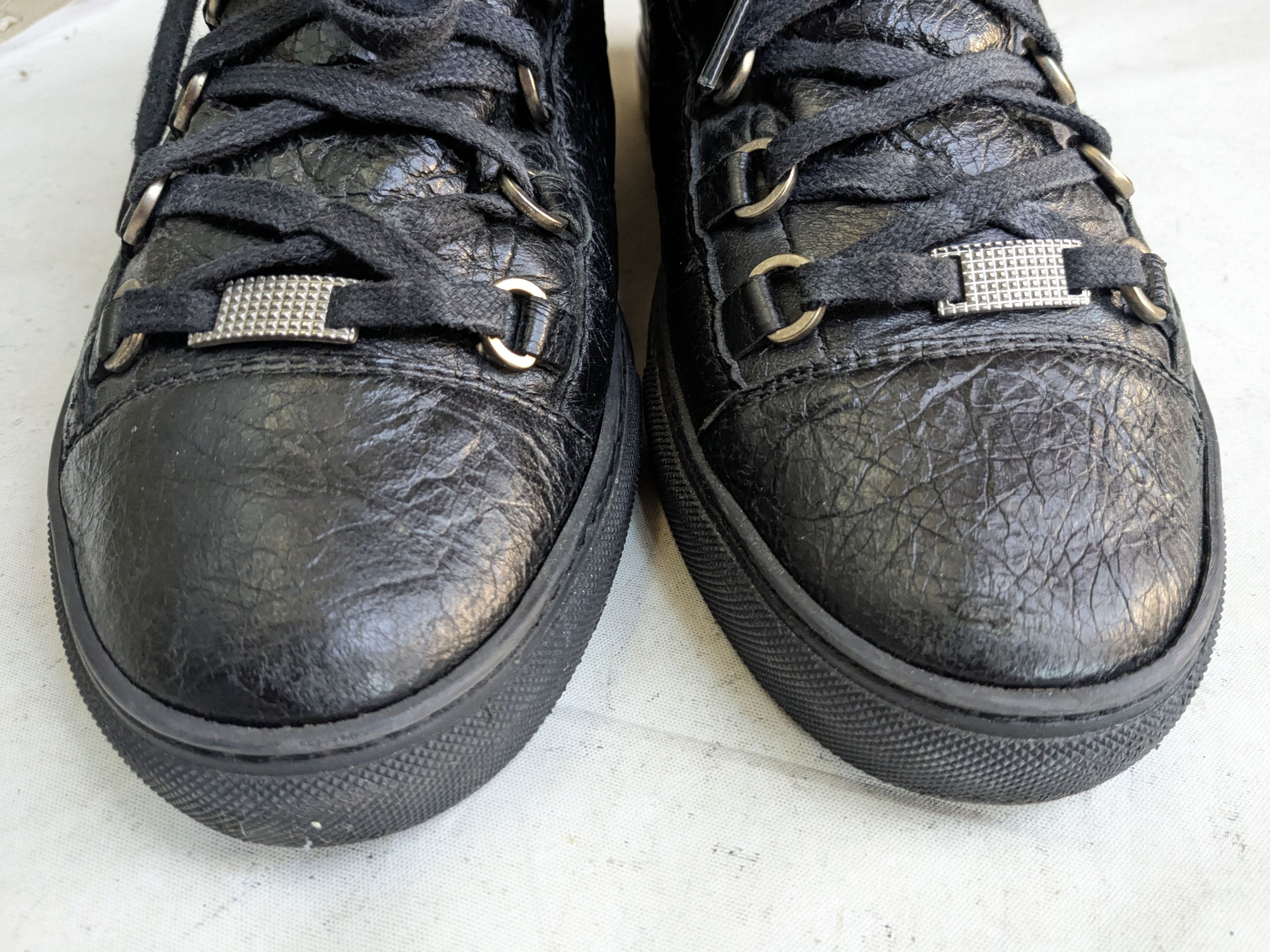 Balenciaga Balenciaga Arena Sneakers Black 10 Leather High Tops Size US 10 / EU 43 - 4 Thumbnail