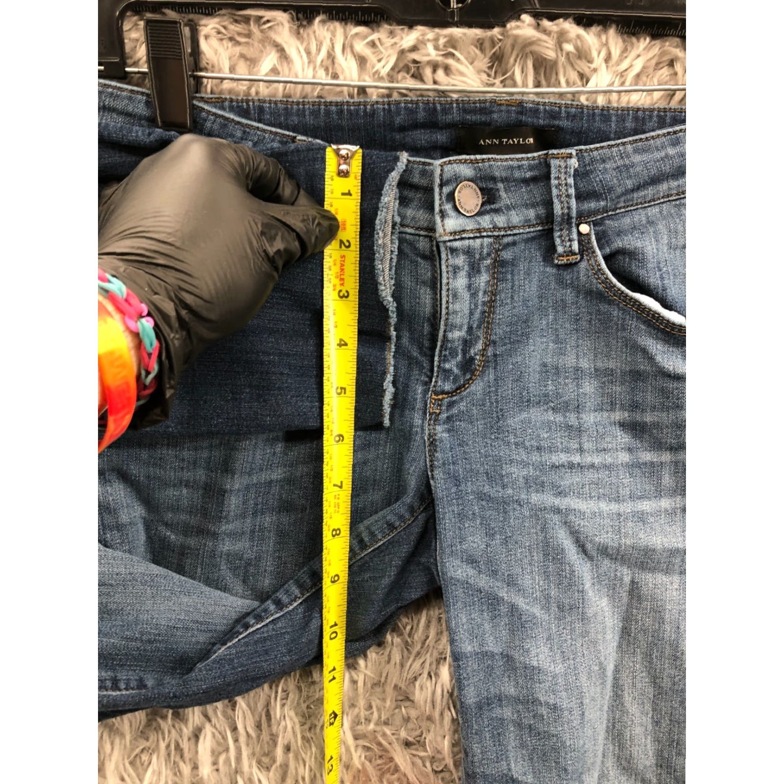 Ann Taylor Ann Taylor Slim Boyfriend Jeans Womens 2 Medium Blue Denim 5-Pocket Style Regular Slim Size 26" / US 2 / IT 38 - 4 Thumbnail