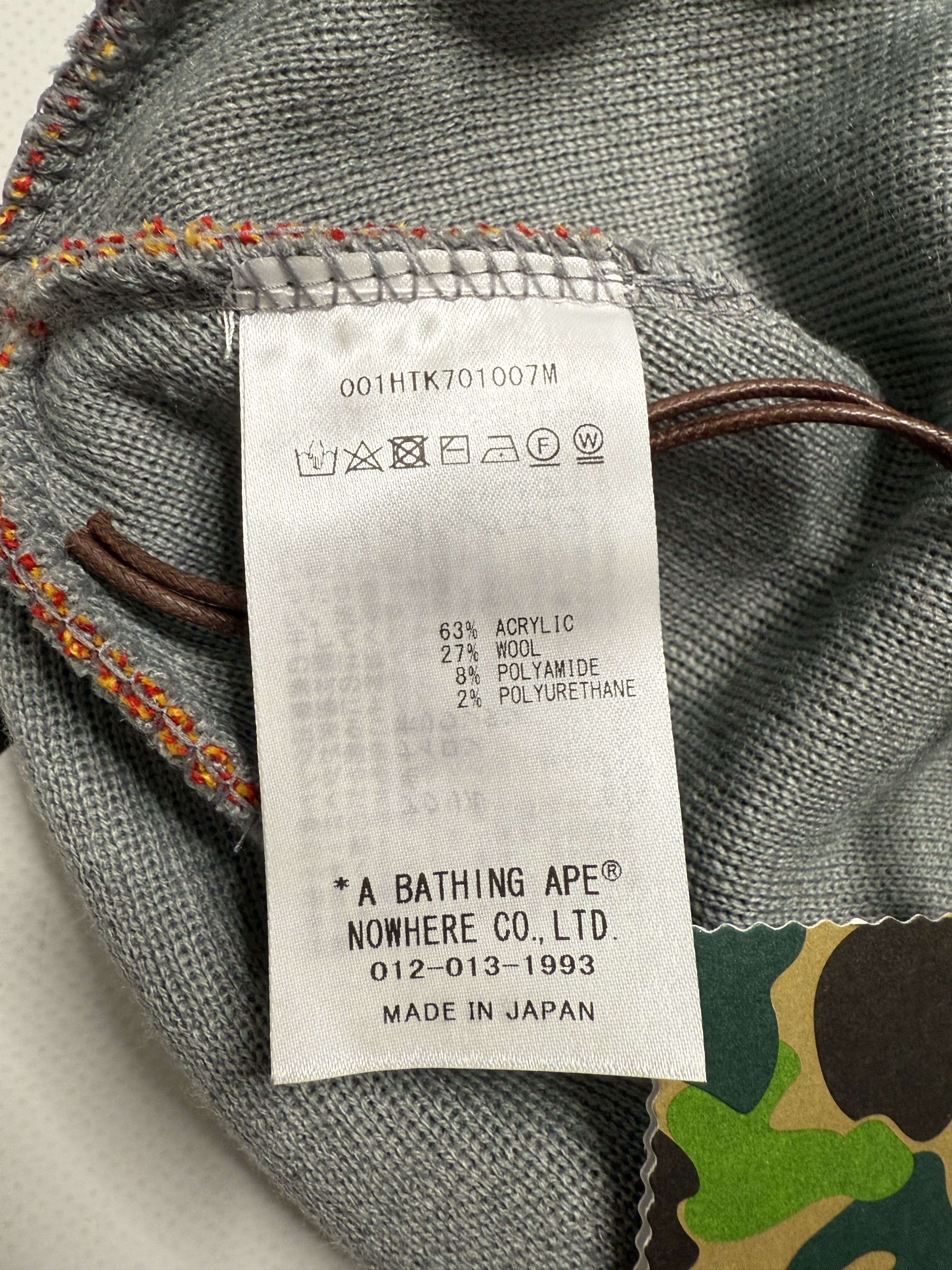 Bape 2ND SHARK KNIT CAP Size ONE SIZE - 12 Thumbnail