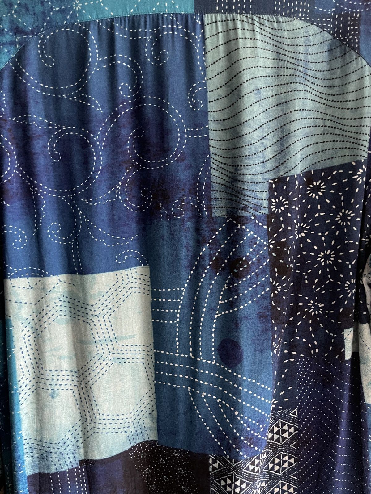 Yohji Yamamoto Yohji Yamamoto printed blue long shirt Size US M / EU 48-50 / 2 - 6 Thumbnail
