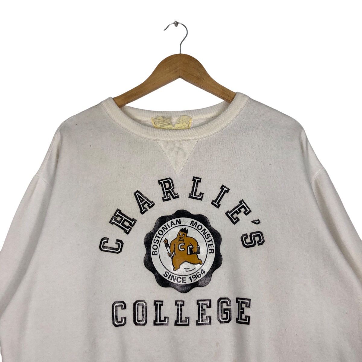 Japanese Brand × Vintage Charlie College Vintage Sweatshirt 90s Rare Large Size Size US L / EU 52-54 / 3 - 2 Thumbnail