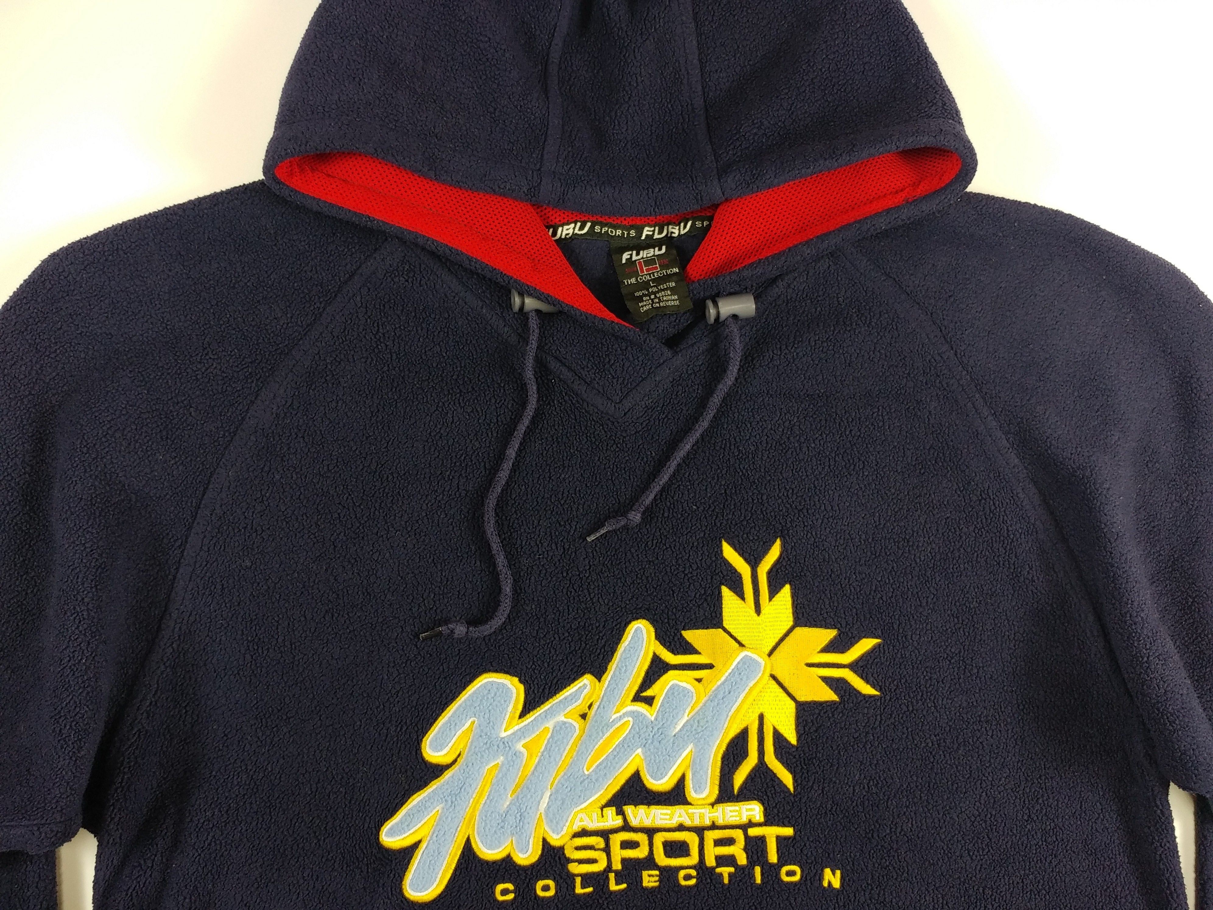 Fubu FUBU hoodie, blue, vintage hip hop sweatshirt, 90s size L Size US L / EU 52-54 / 3 - 12 Thumbnail