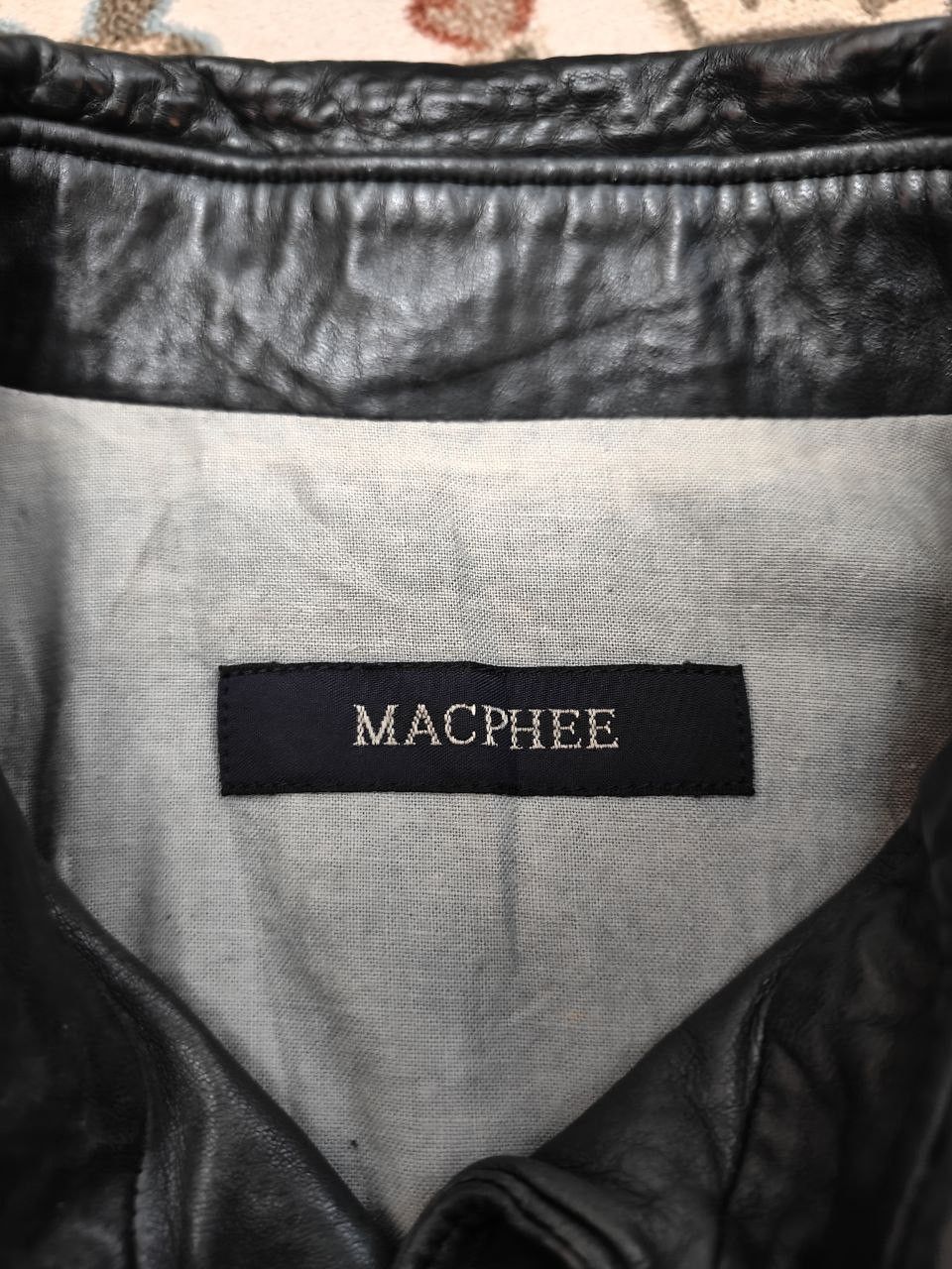 Japanese Brand Mac Phee Tomorrowland Leather Jacket Size XS / US 0-2 / IT 36-38 - 9 Thumbnail
