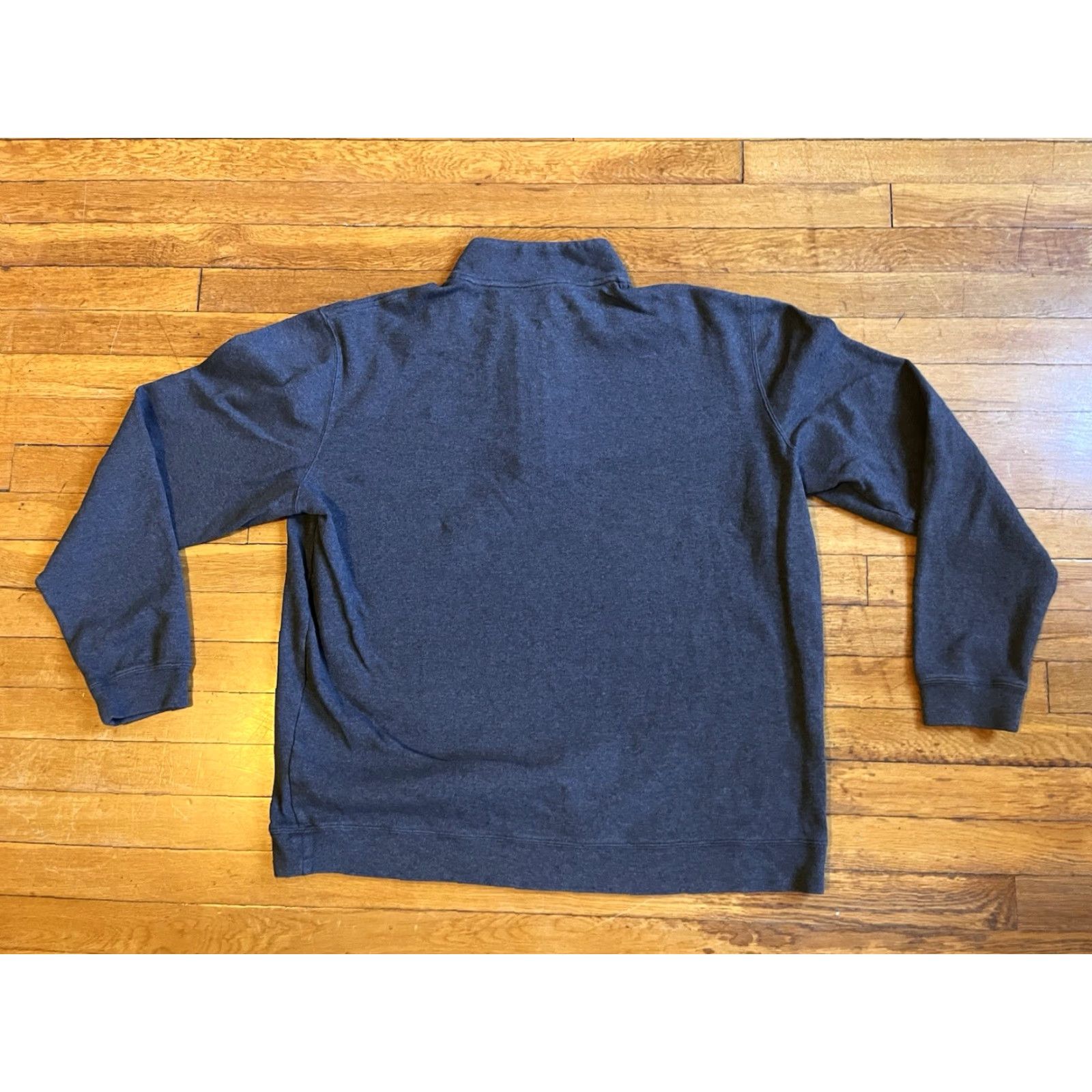 johnnie-O Johnnie-O West Coast Prep 1/4 Zip Golf Sweater Men’s 2XL Gray Purple Shirt Regular Knit Pullover Zipper Embroidered Logo Size US XXL / EU 58 / 5 - 7 Thumbnail